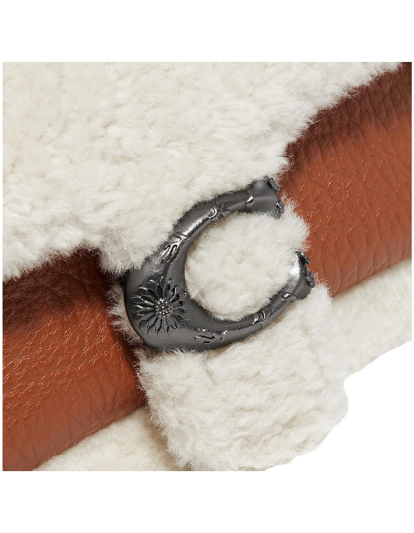 coach shearling tabby