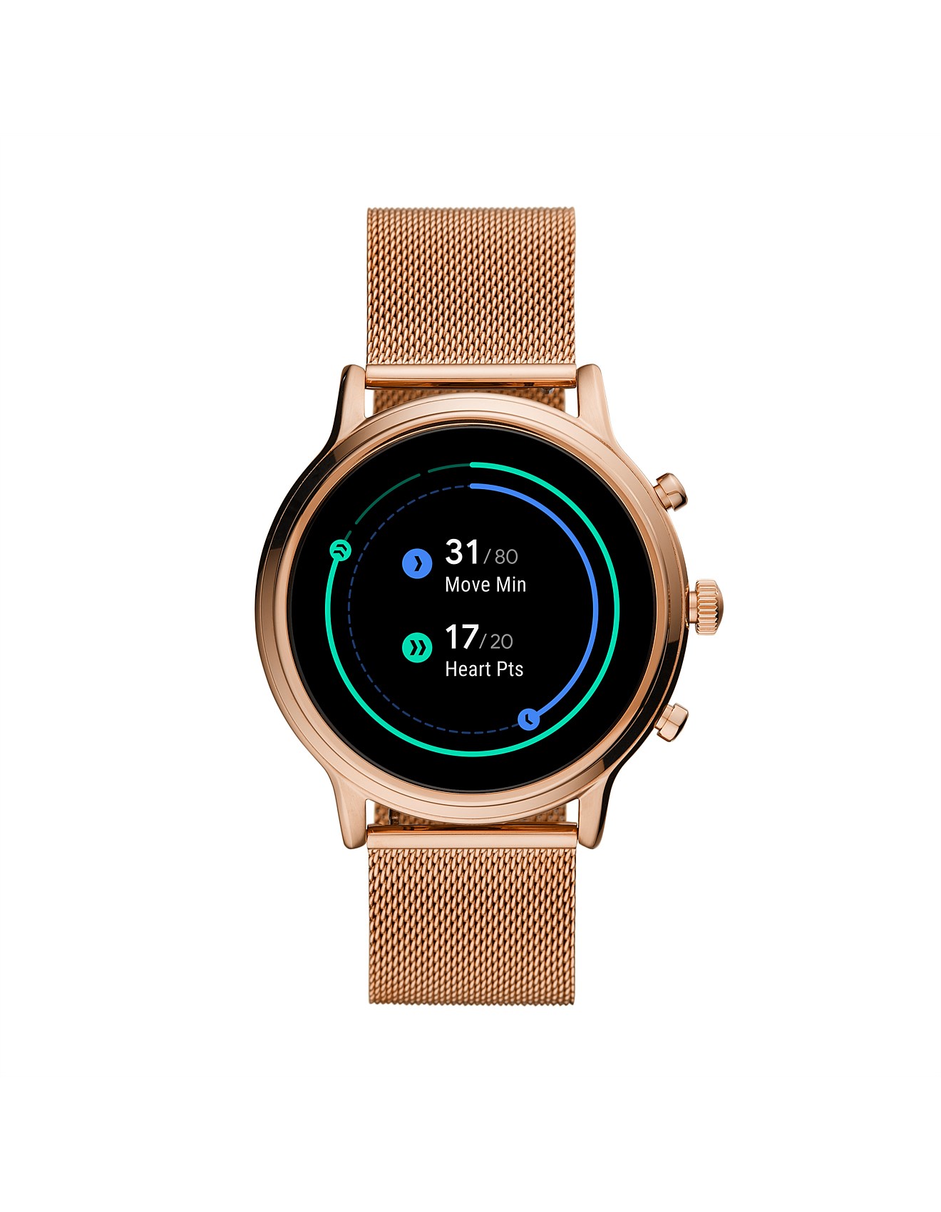 Fossil Julianna Hr Rose Gold-tone Smartwatch David Jones