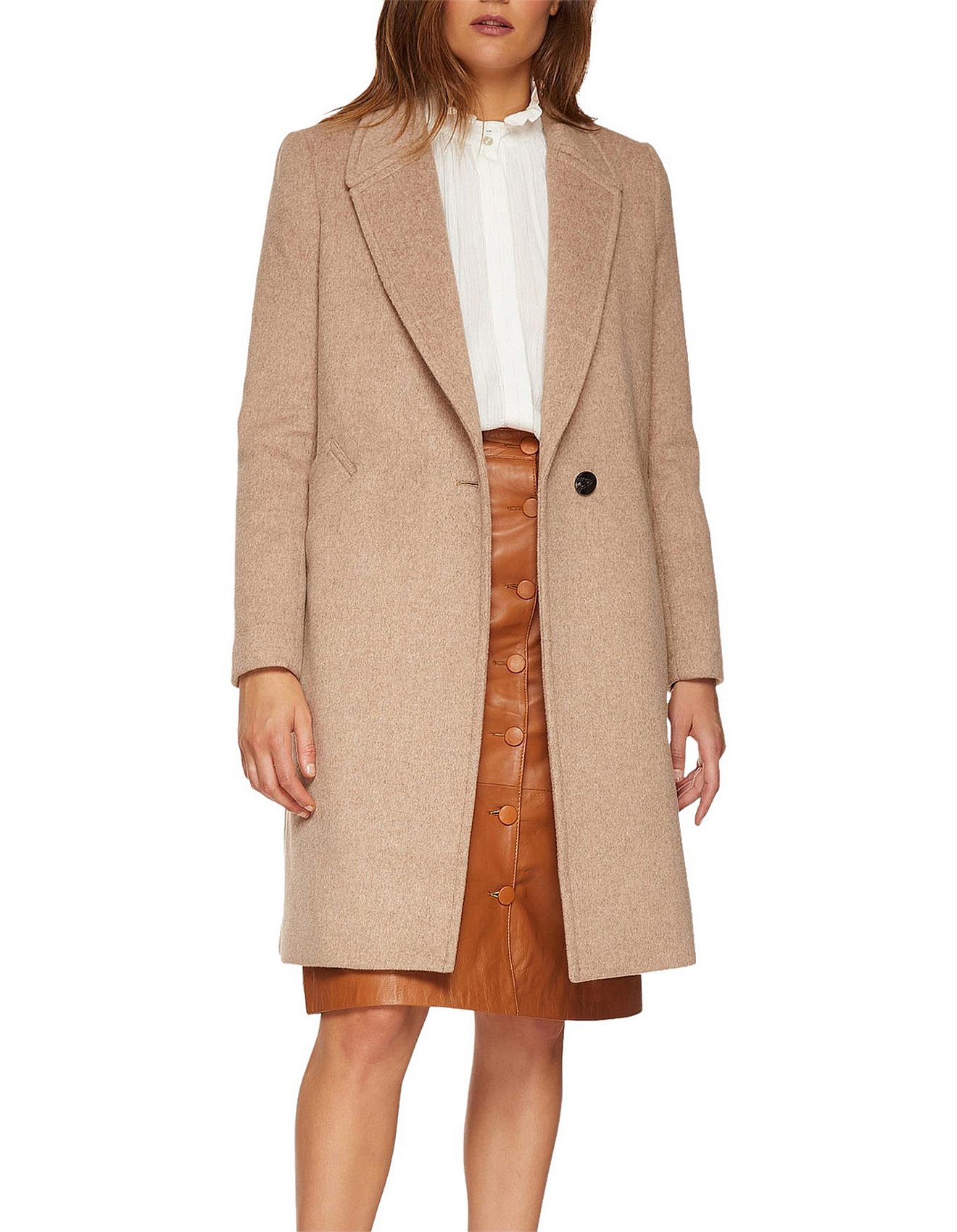 Coat Outlet Rag And Bone Duke Camel Coat Rag Bone Duke Wool Blend