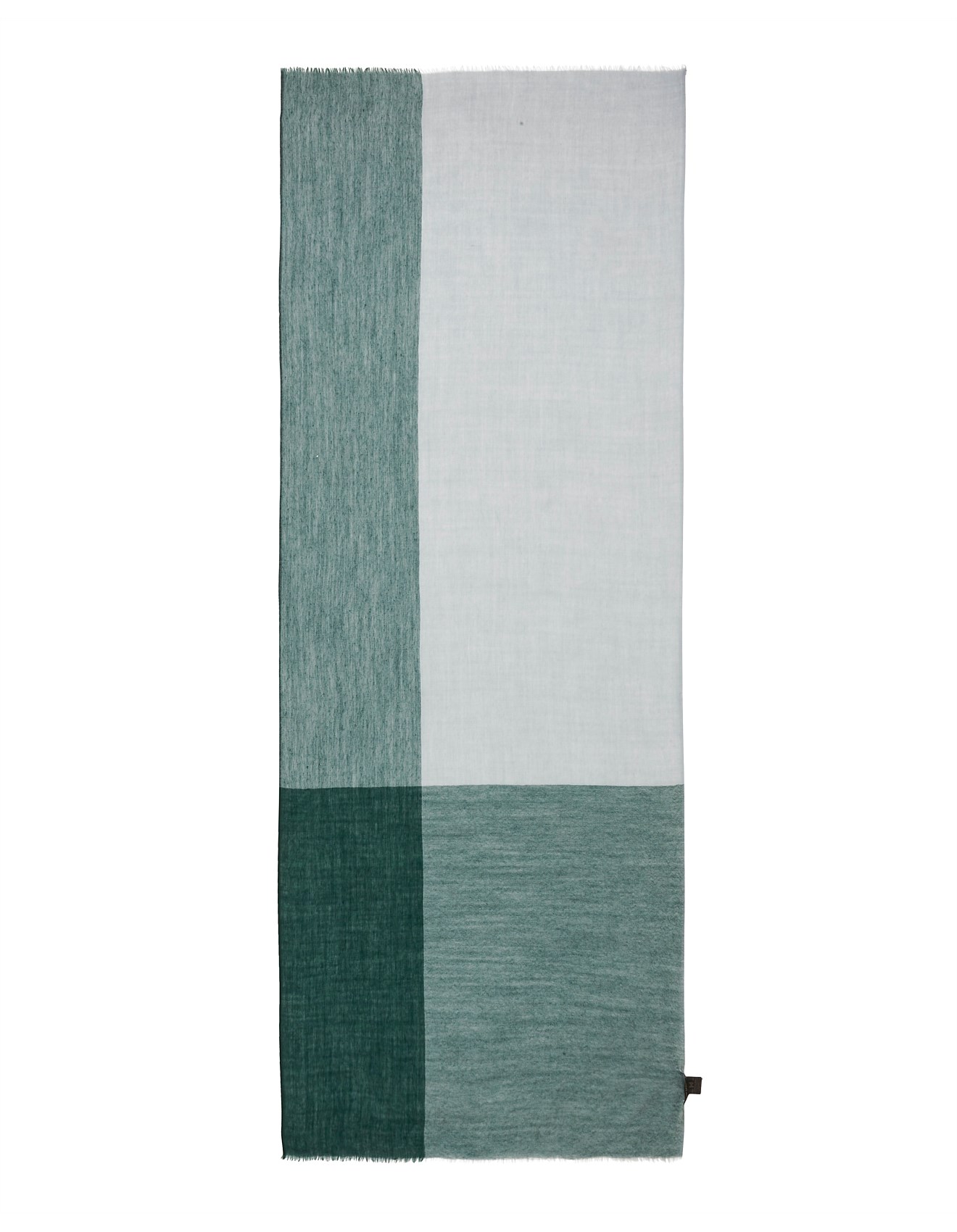 David Lawrence Check Wool Scarf David Jones