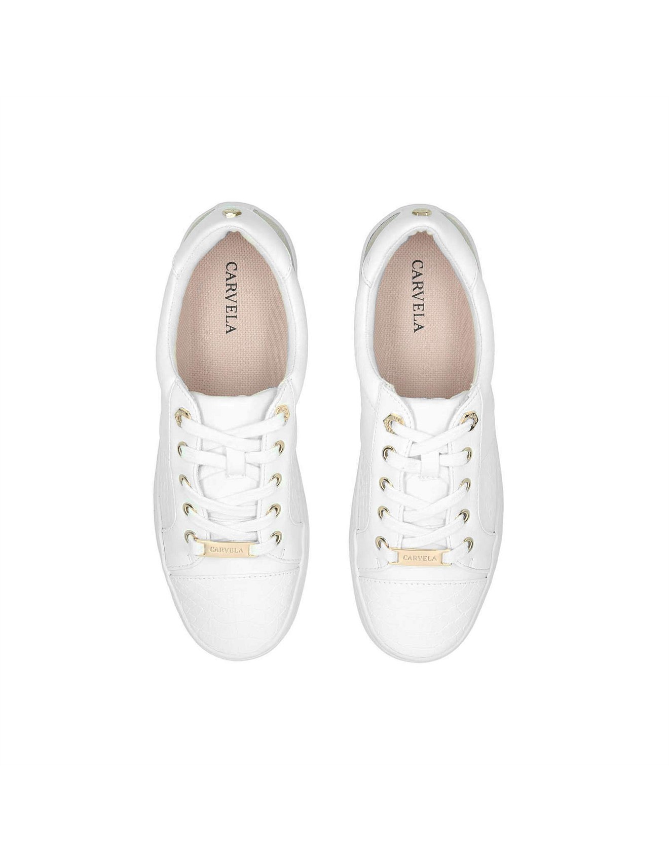 Carvela Kurt Geiger Jagger White Sneakers David Jones