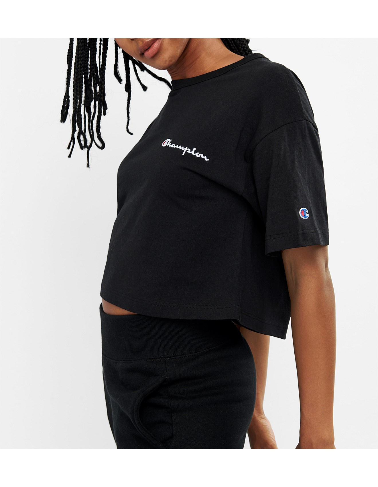 cropped champion tee