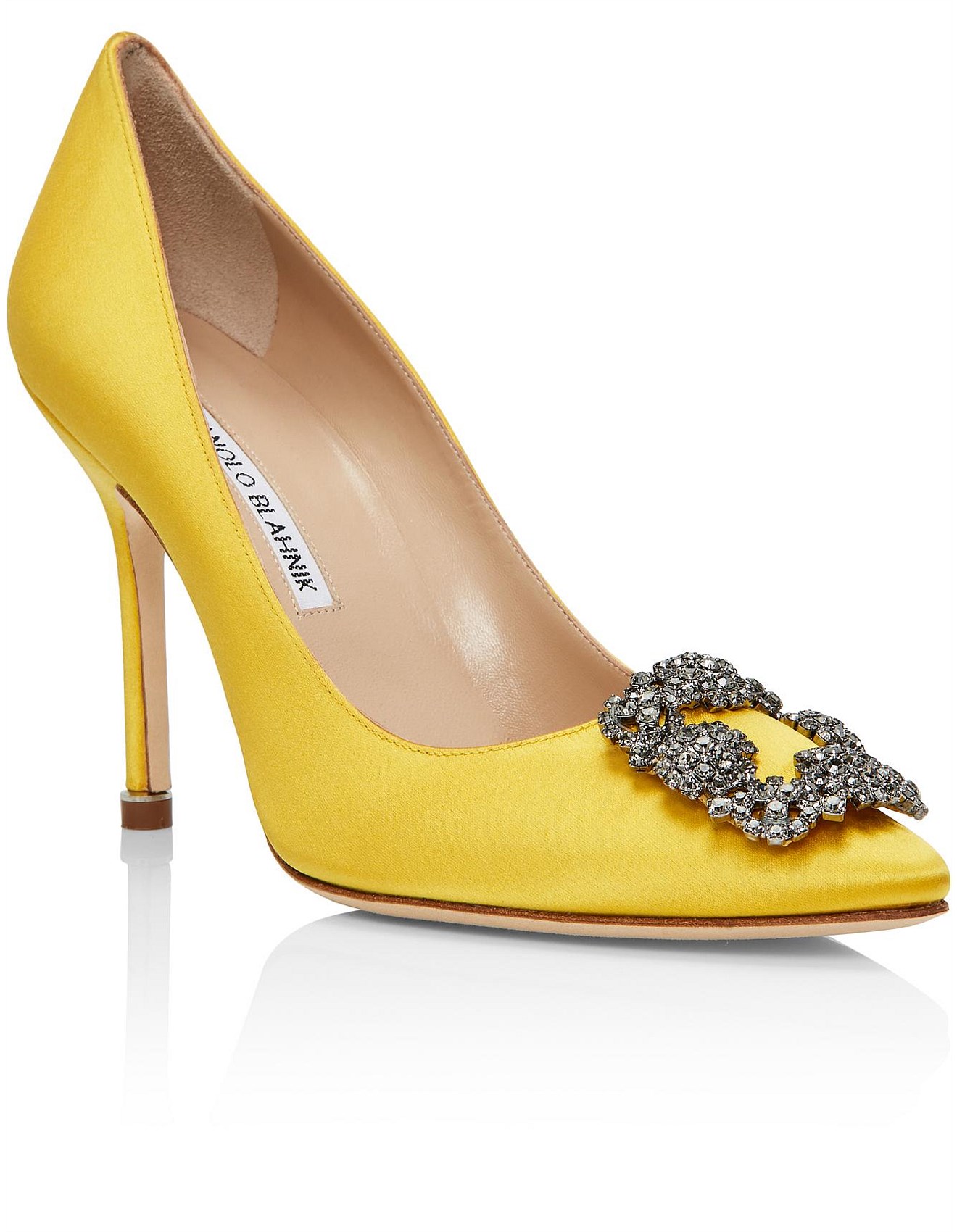 yellow designer pumps