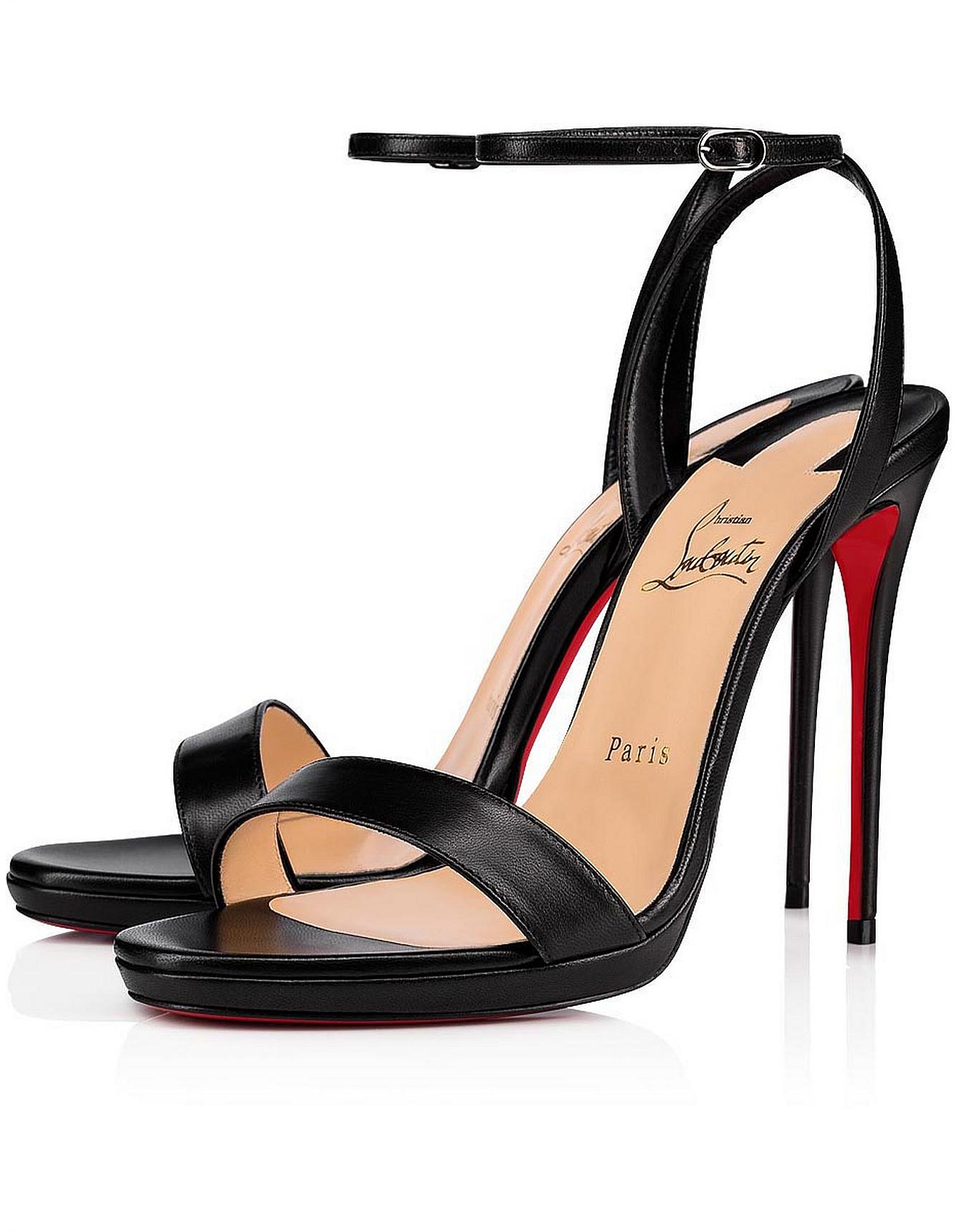 louboutin strap heels