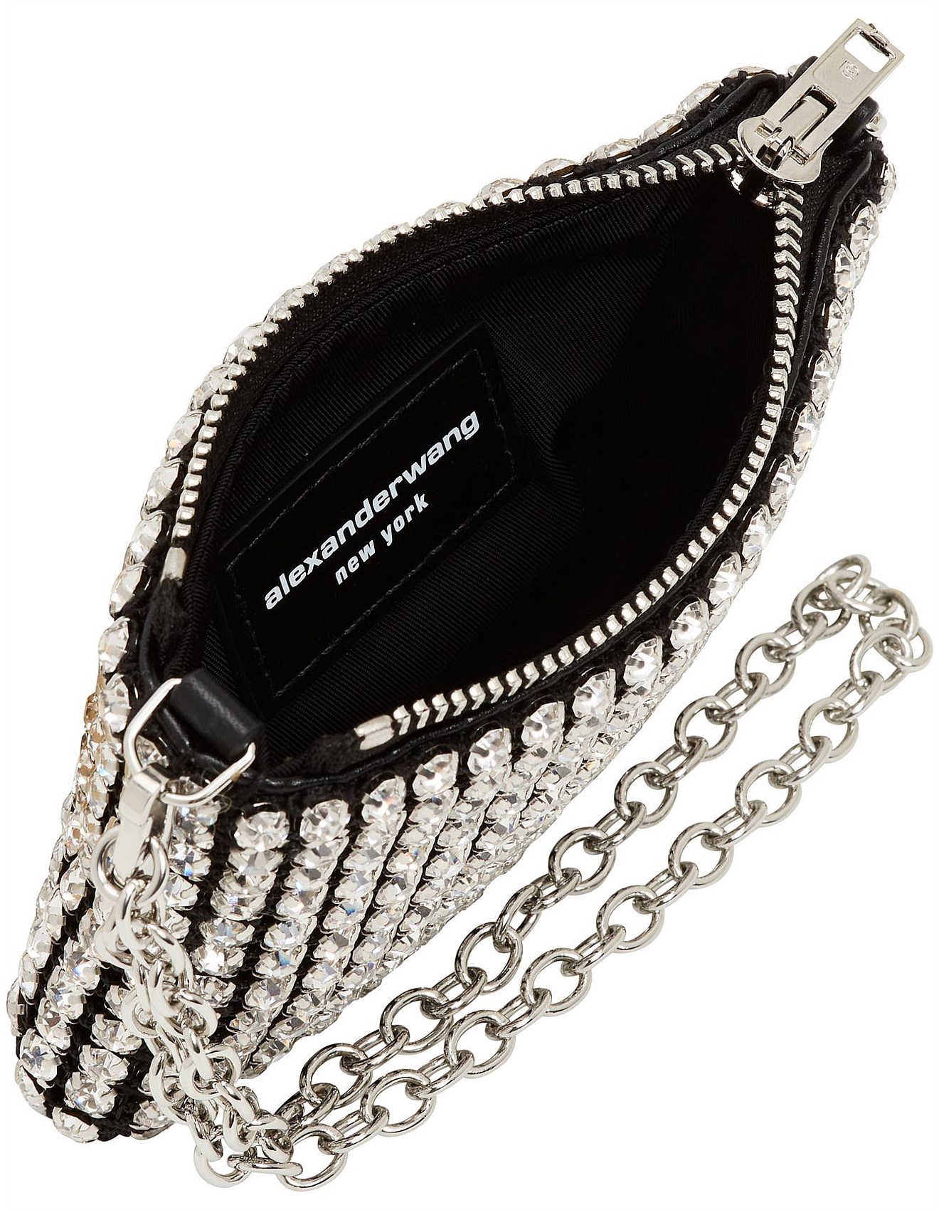 Alexander Wang Crystal Rhinestone Nano Pouch Wangloc David Jones