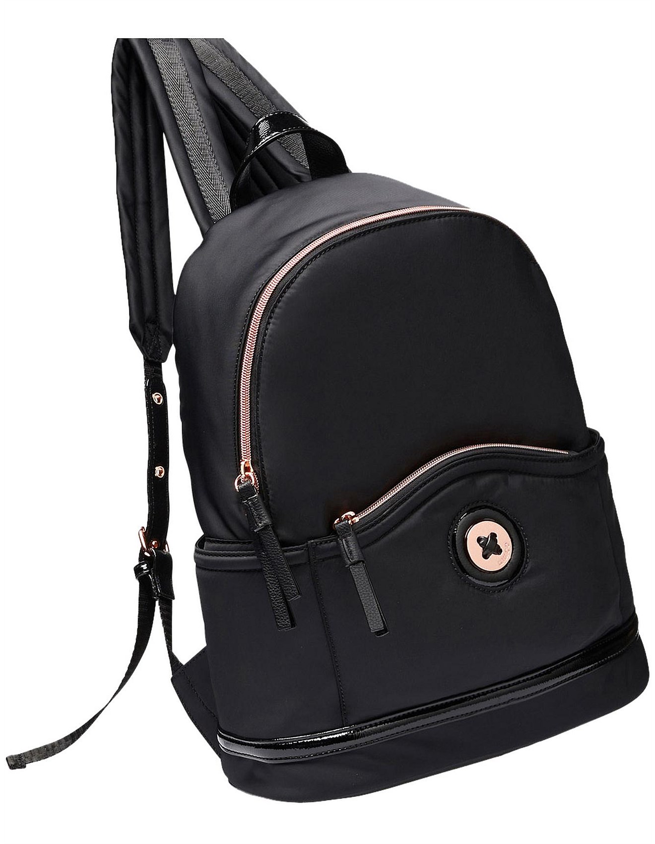MI.MO.DA　バッグ Mimco Mim-mazing Black Rose Gold Zip Backpack | David Jones