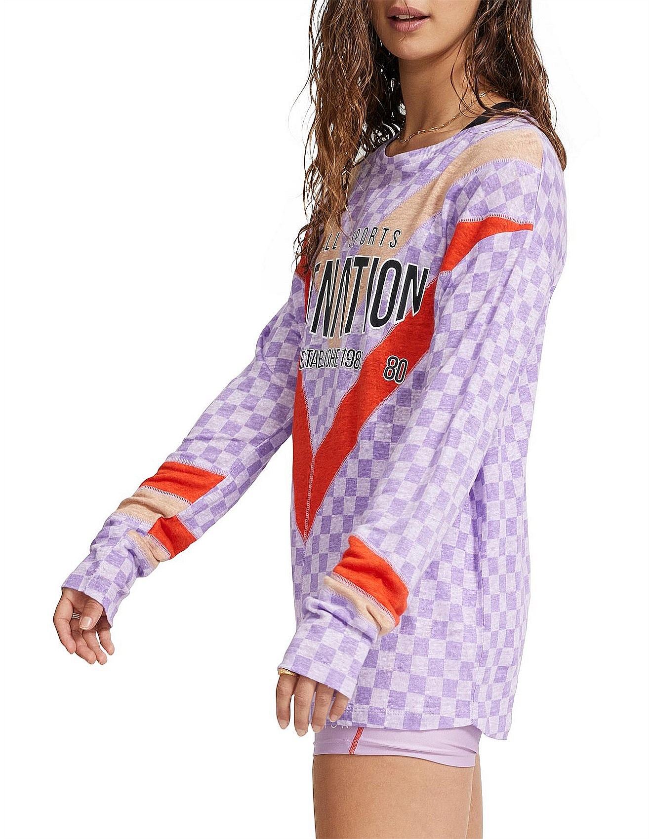 P.e Nation Outfield Linen Long Sleeve Top David Jones