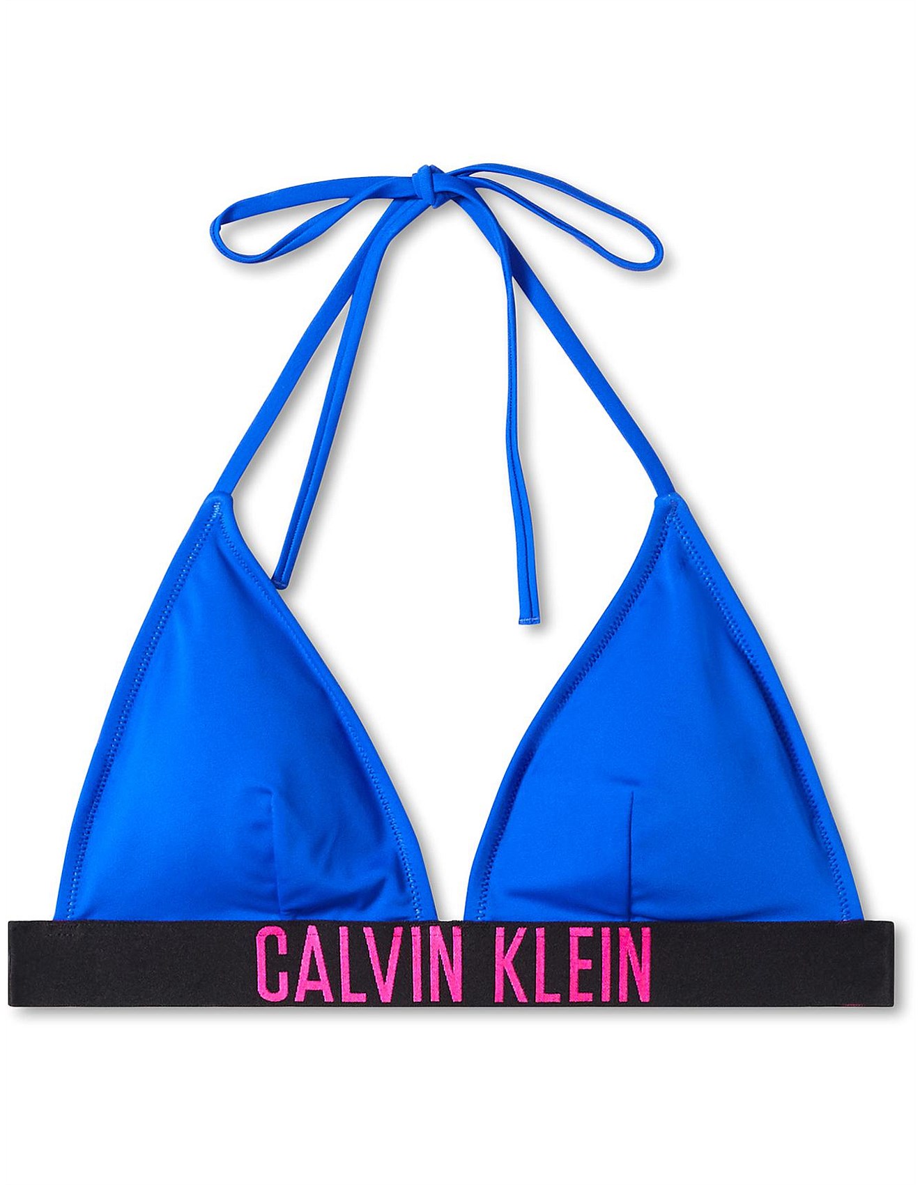 calvin klein fixed triangle bikini top