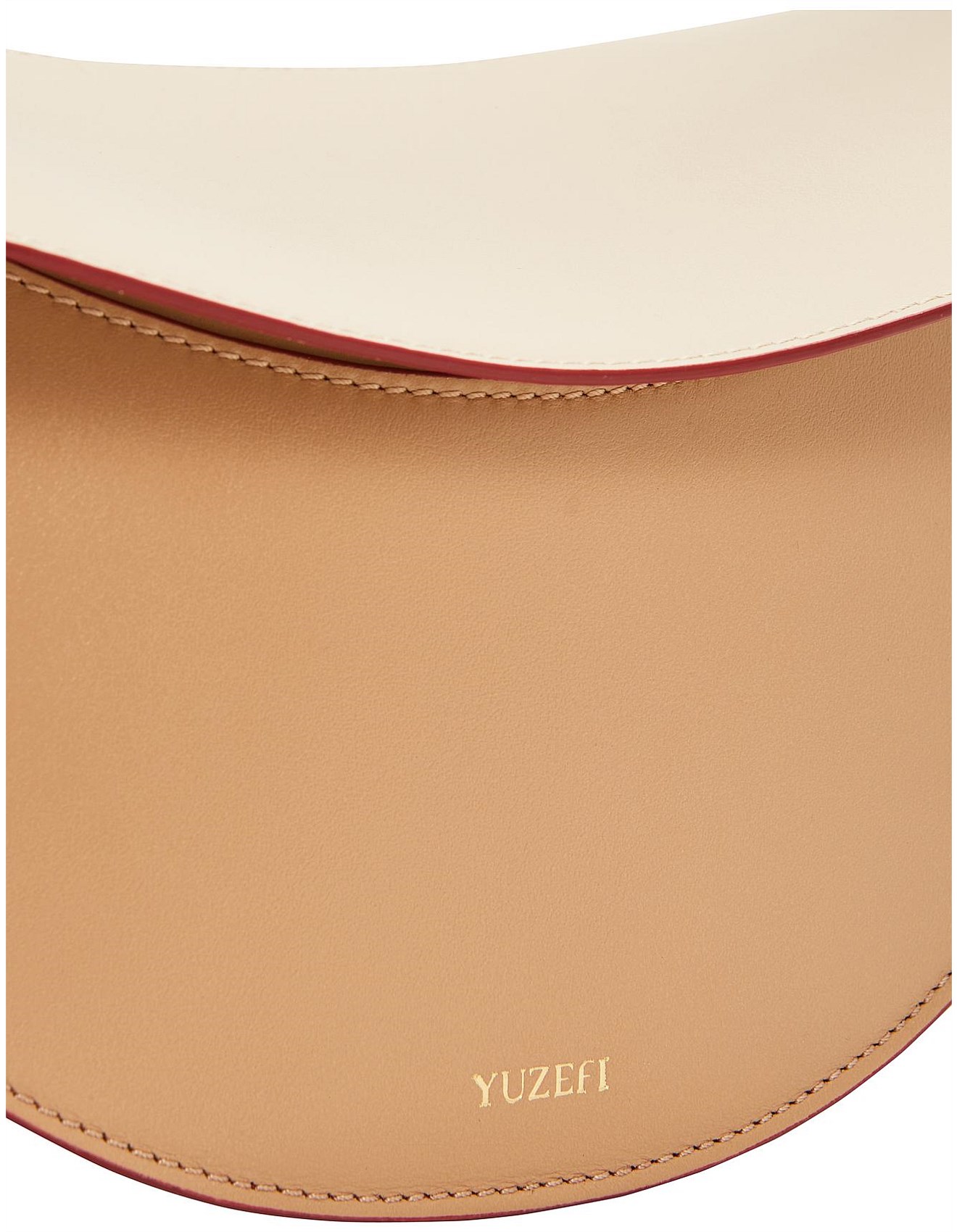 Yuzefi Dip Brown Embossed Leather Shoulder Bag David Jones