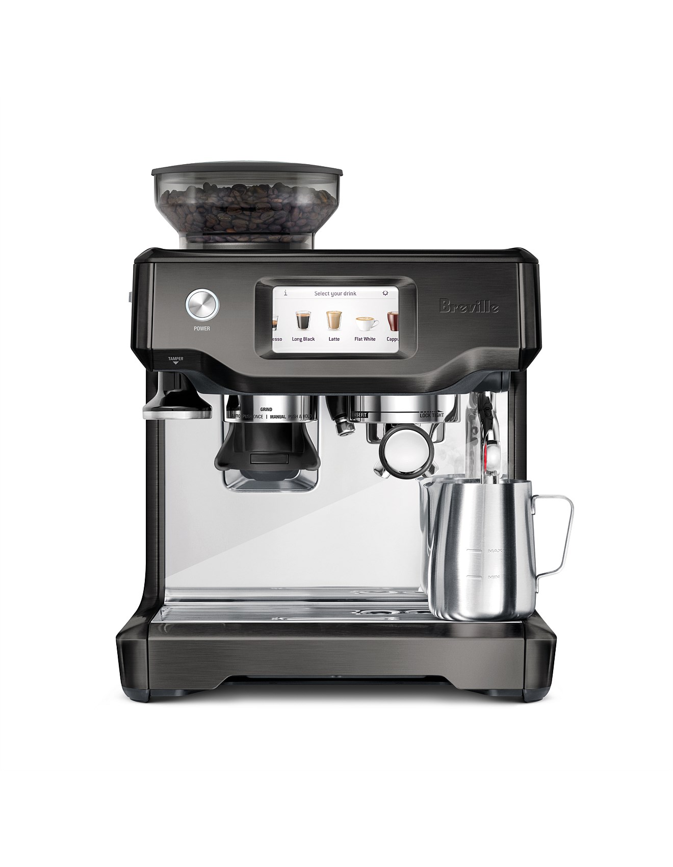 Breville Bes880bst the Barista Touch Manual Coffee Machine With