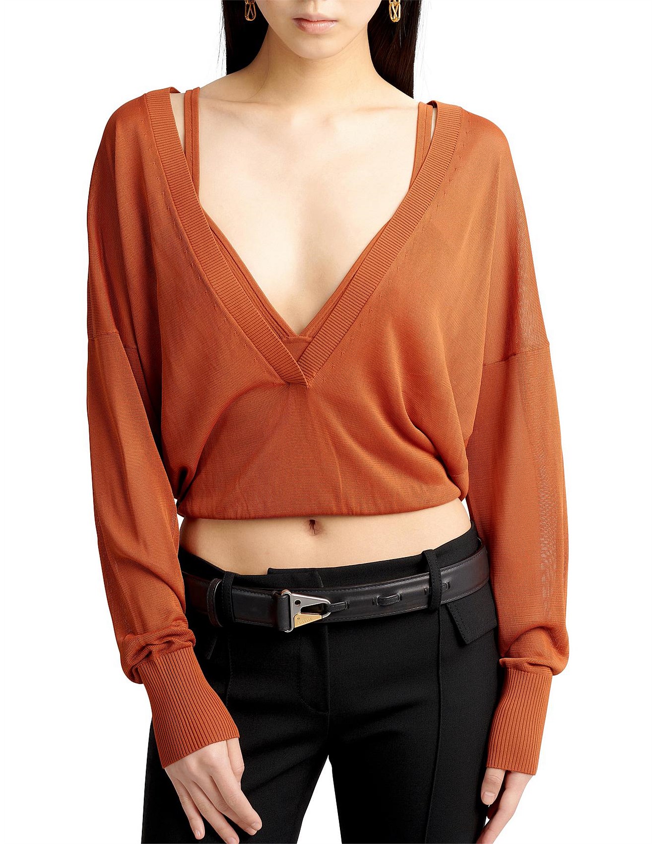 Dion Lee Loop Layered Sweater David Jones