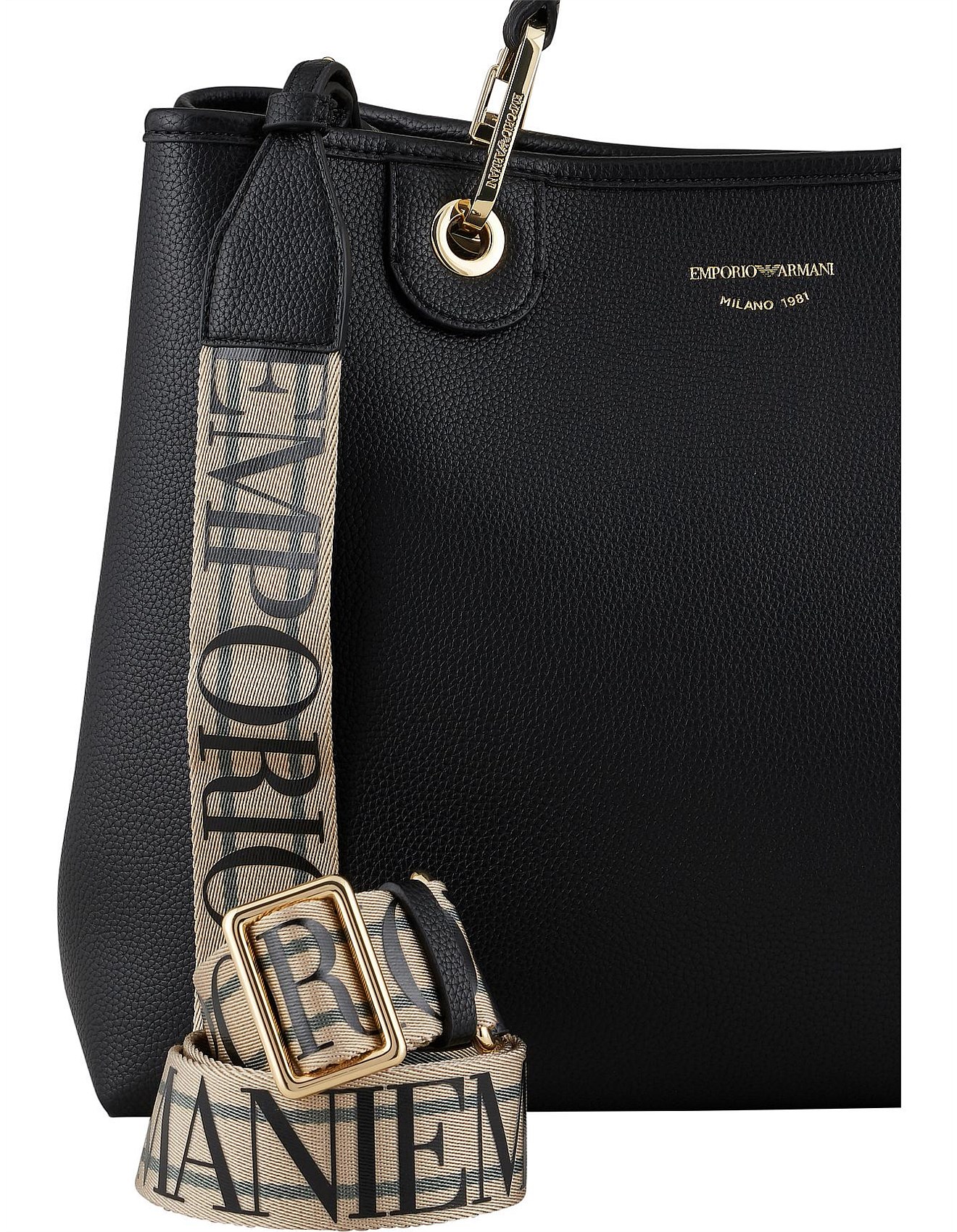 Emporio Armani Women's Shopping Bag With Monogram Strap | David Jones