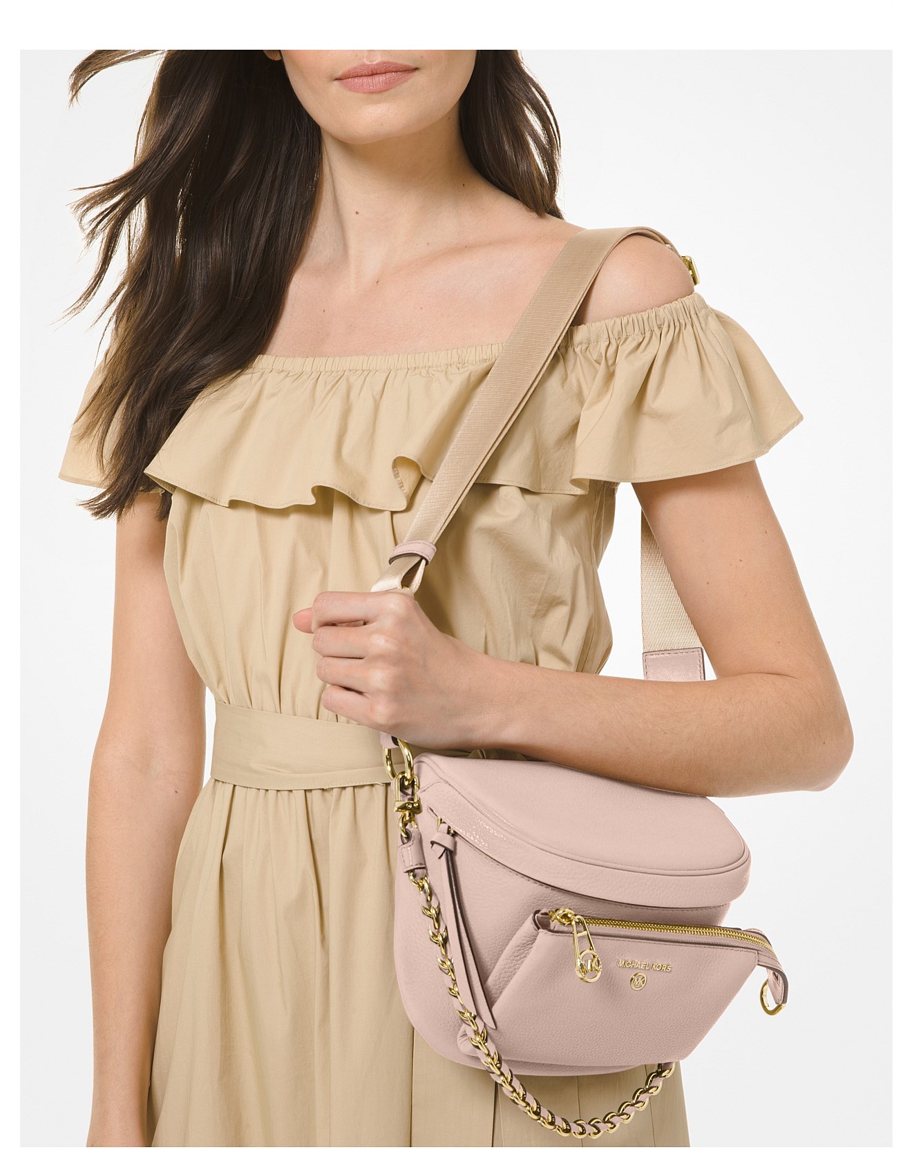 Slater Medium Mk Sling Bag Usa Mk Slater Medium Pebbled Leather