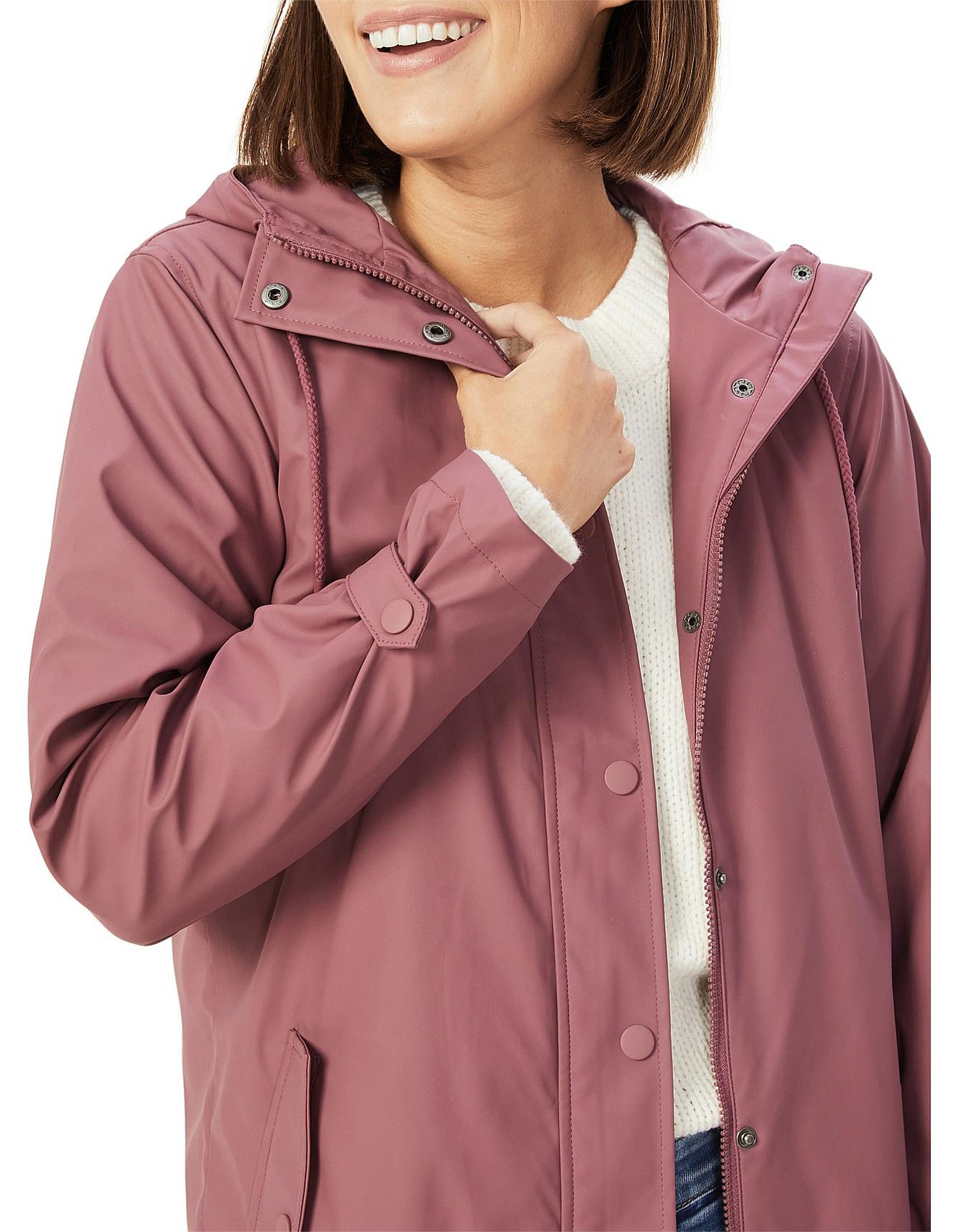 david jones raincoat