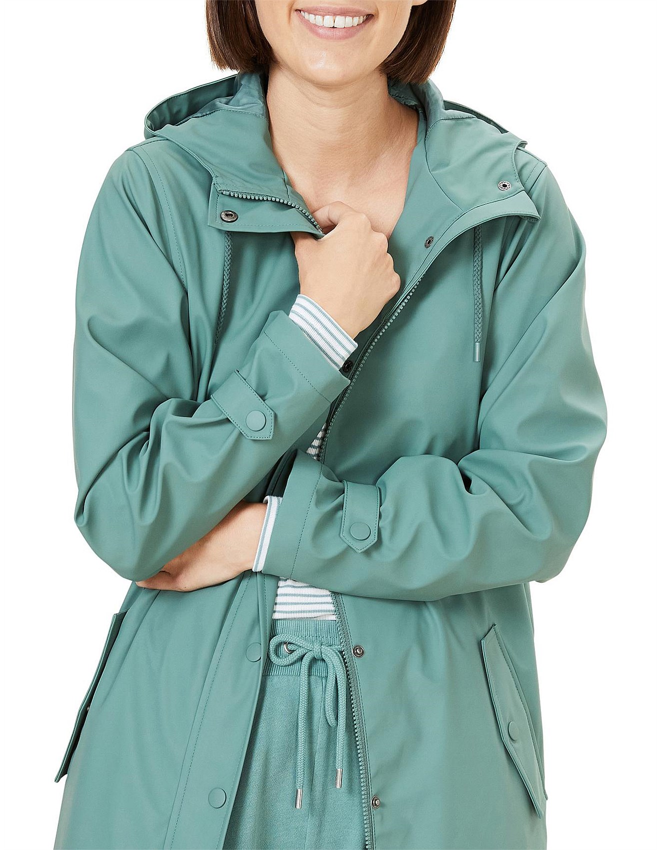 david jones raincoat