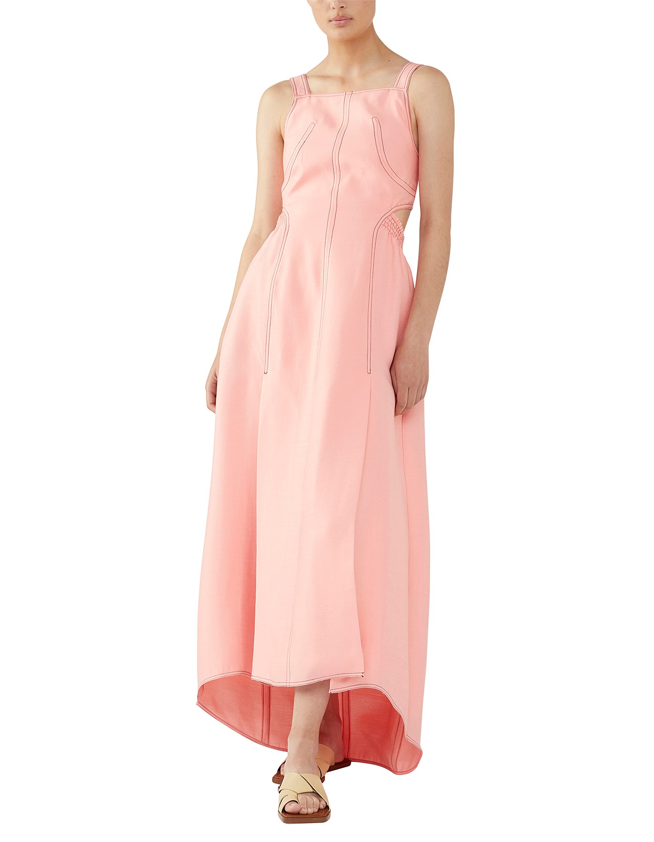 Camilla and marc claudia sleeveless dress in salmon Clearance
