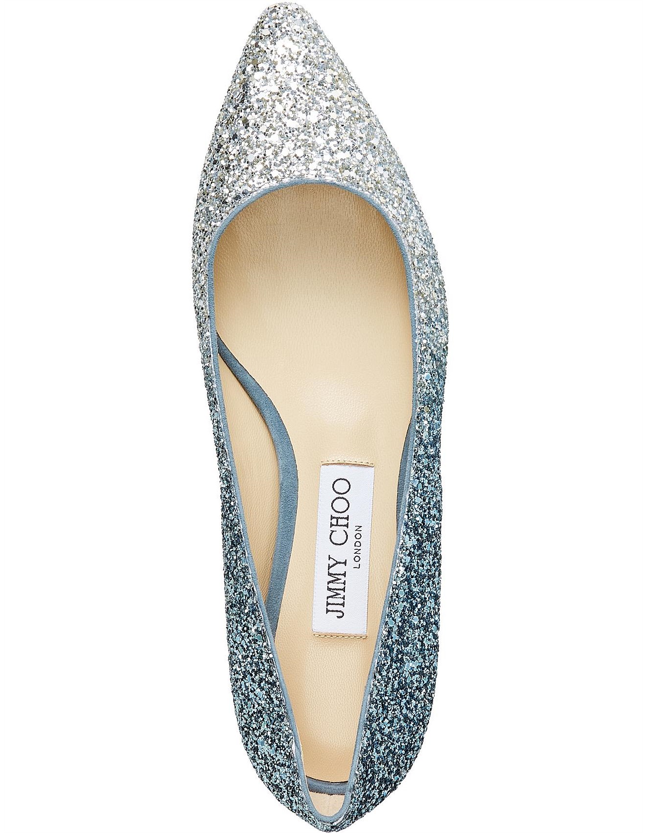 Jimmy Choo Romy Fireball Glitter Degrade Flat David Jones