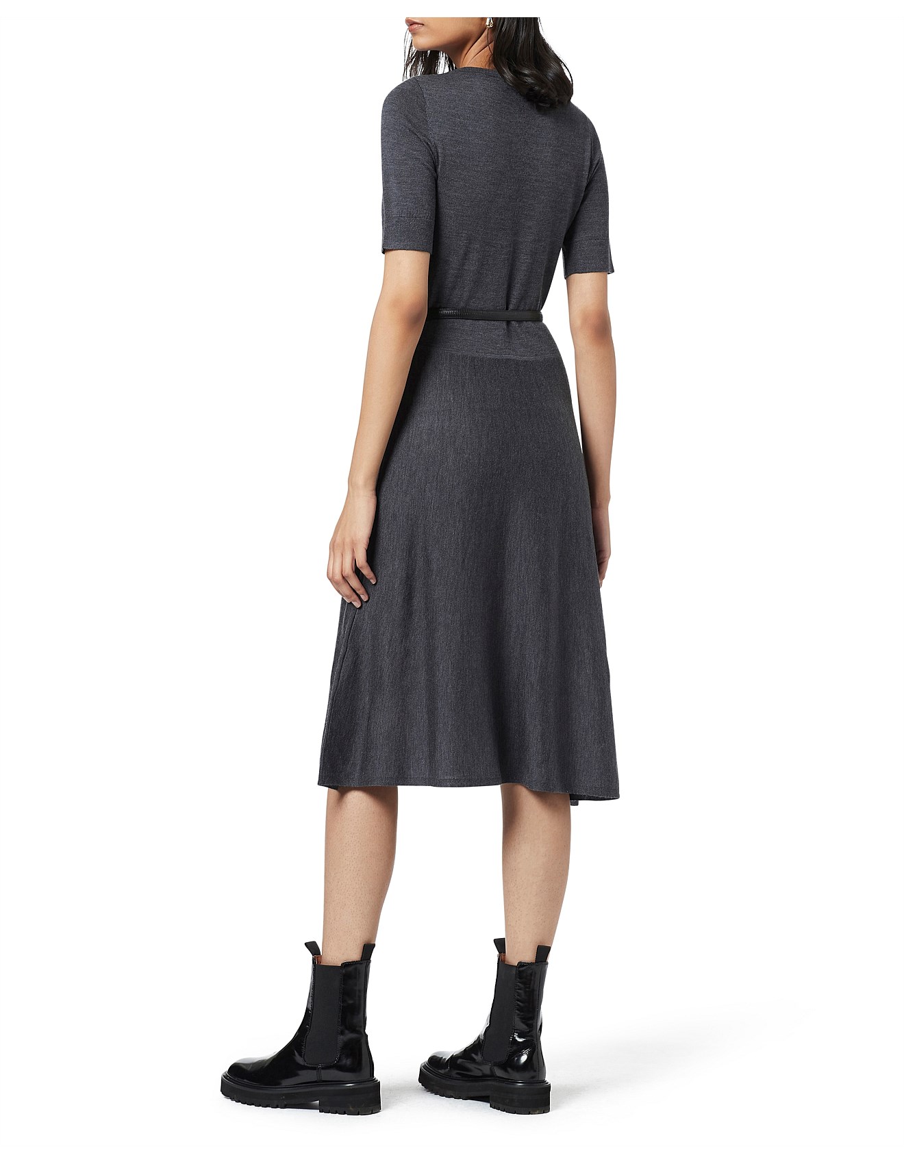 David Lawrence Lila Merino Wool Dress David Jones