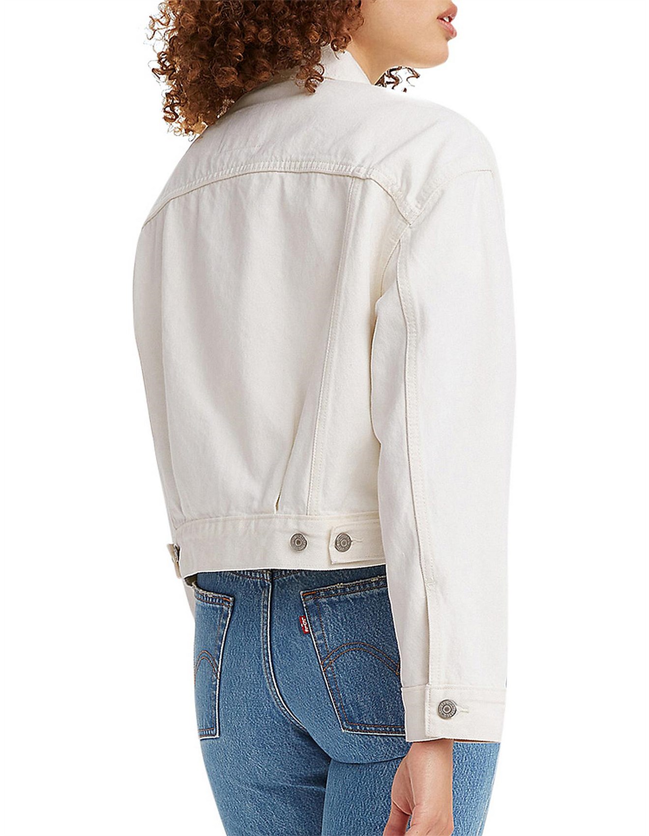 white levi jacket