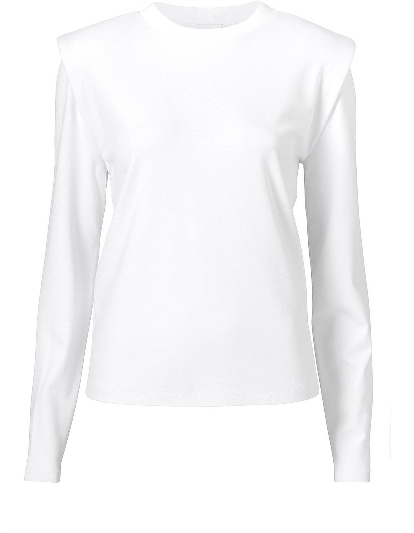 Witchery Long Sleeve Shoulder Pad Top David Jones