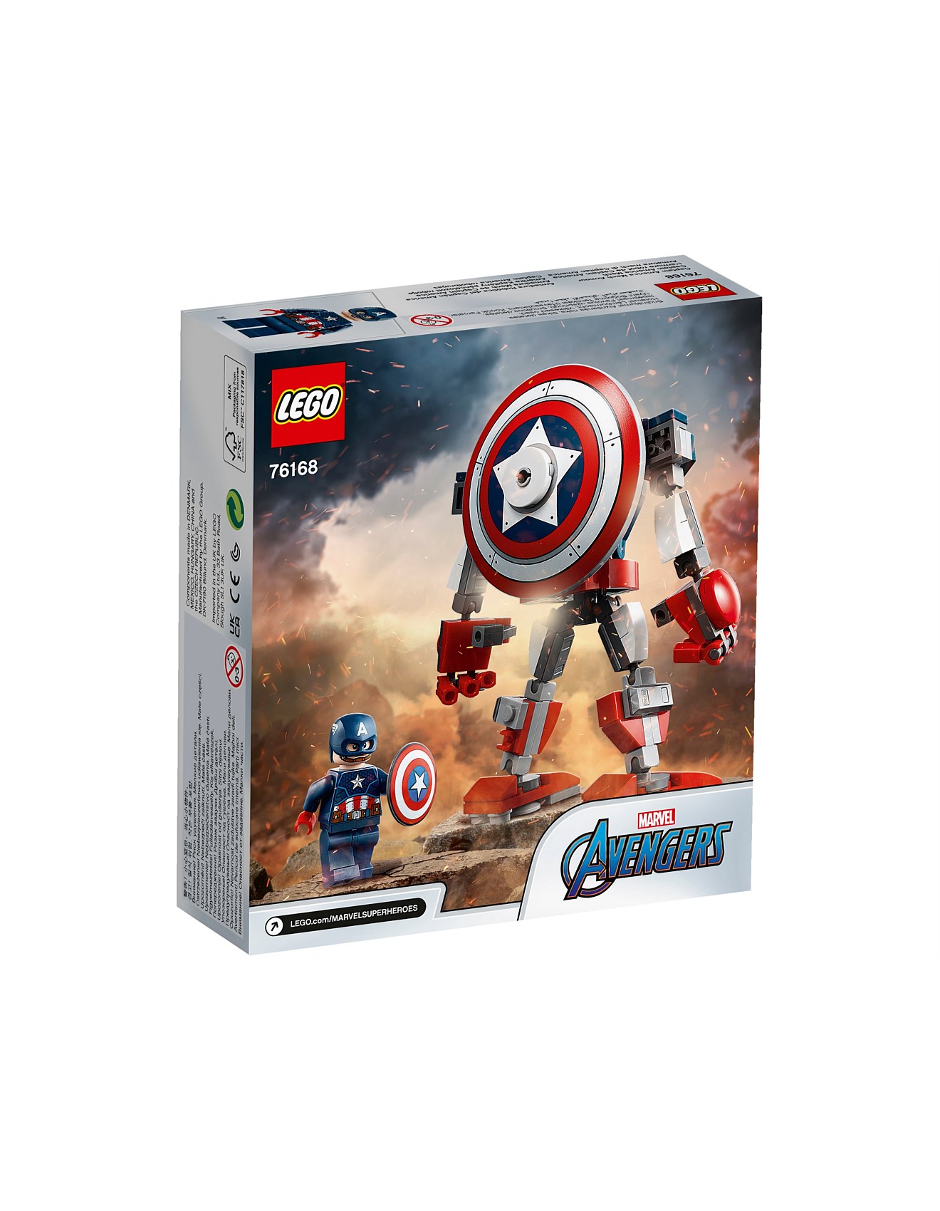 Lego Set Lego 76168 Captain America Mech Armor 76168 LEGO® Marvel