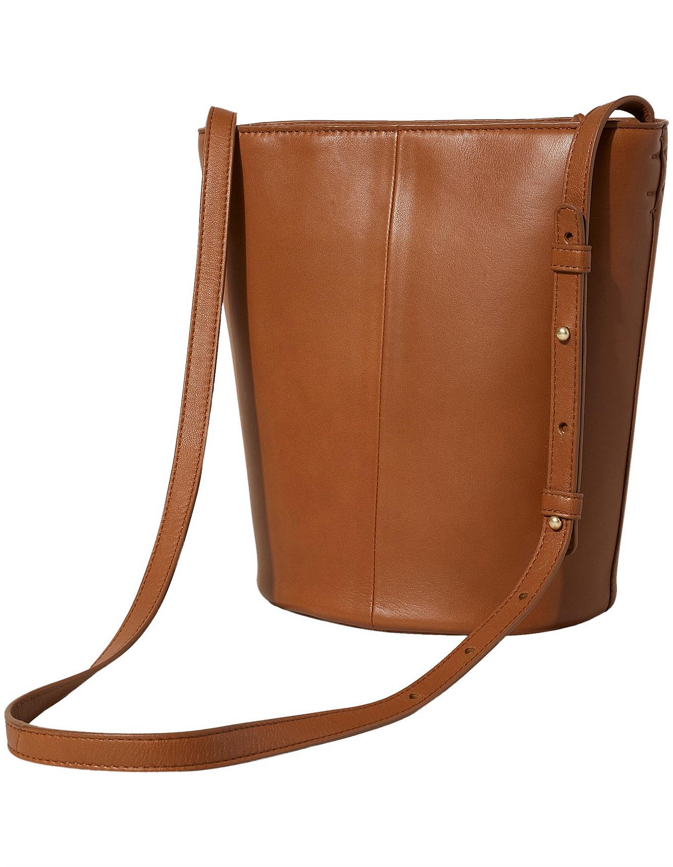 Seed Heritage Leather Bucket Bag | David Jones