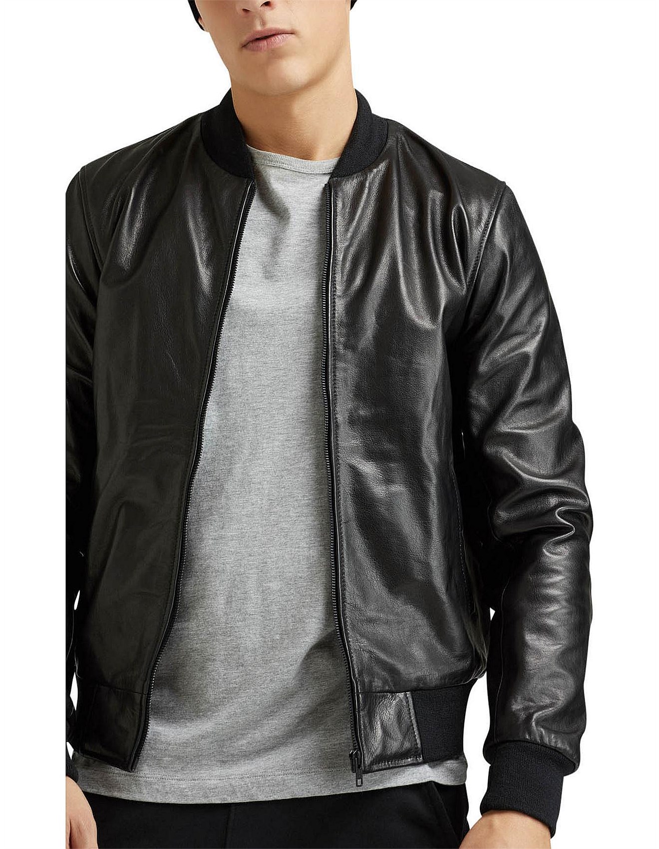 mens leather jackets david jones