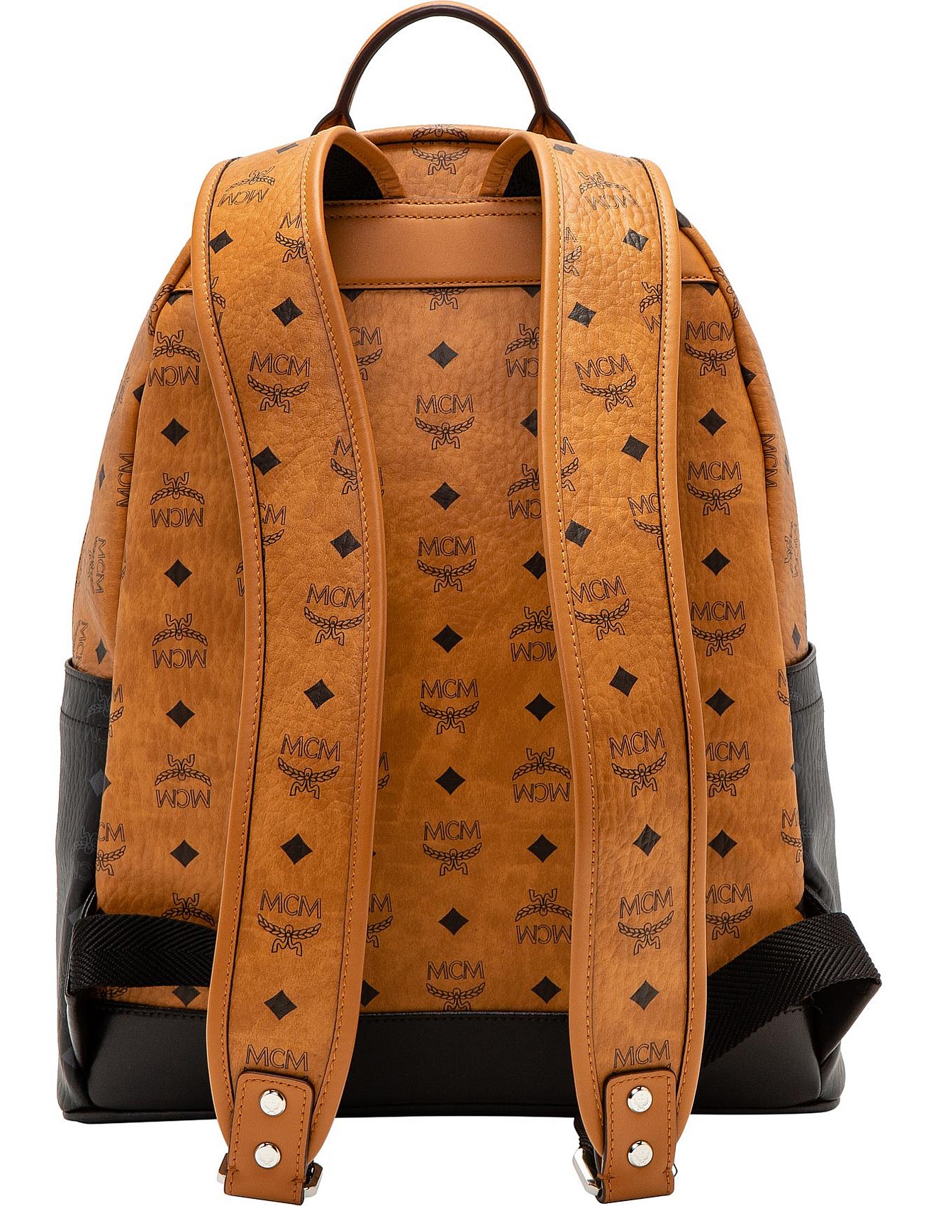 mcm backpack straps