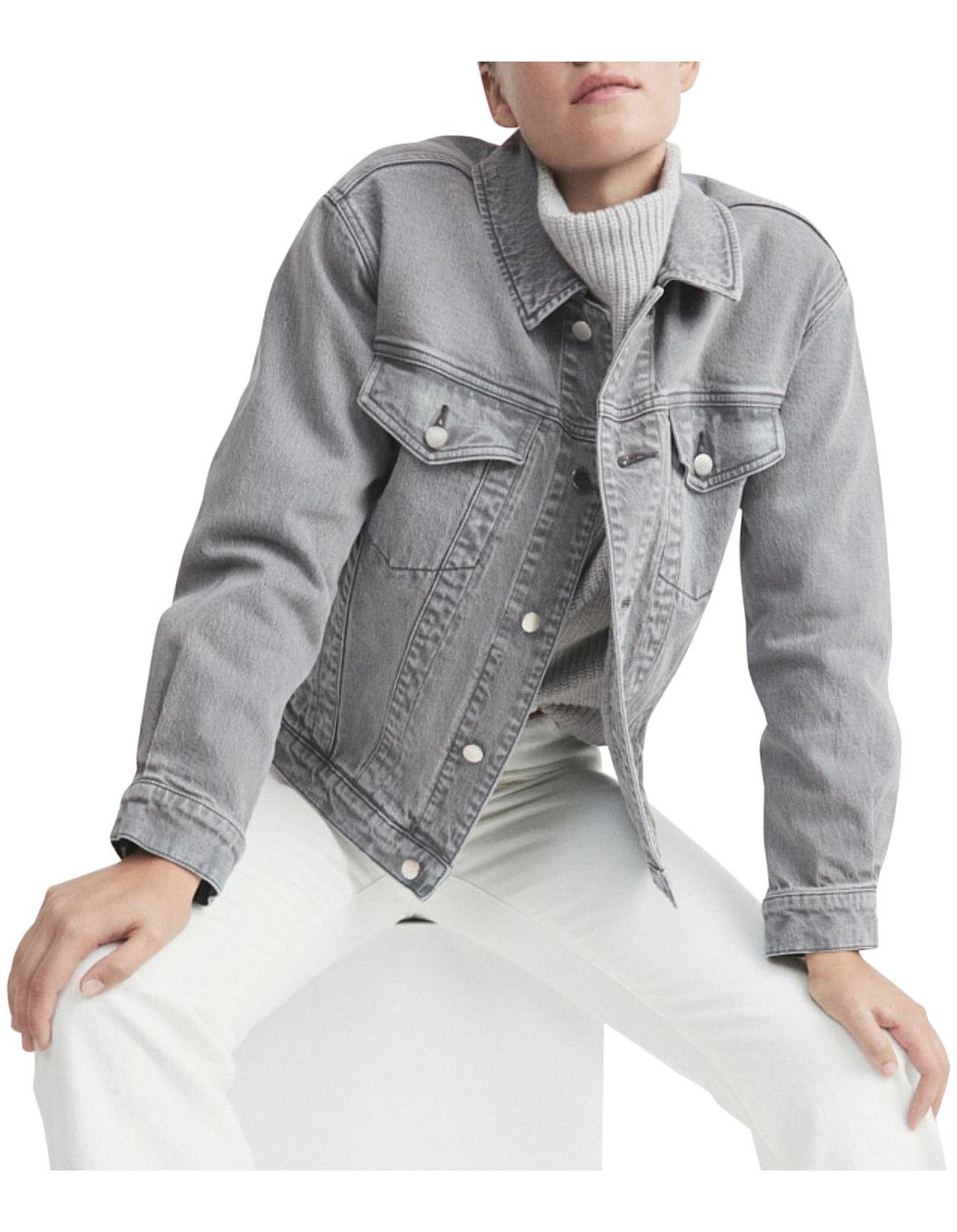 witchery moss denim jacket