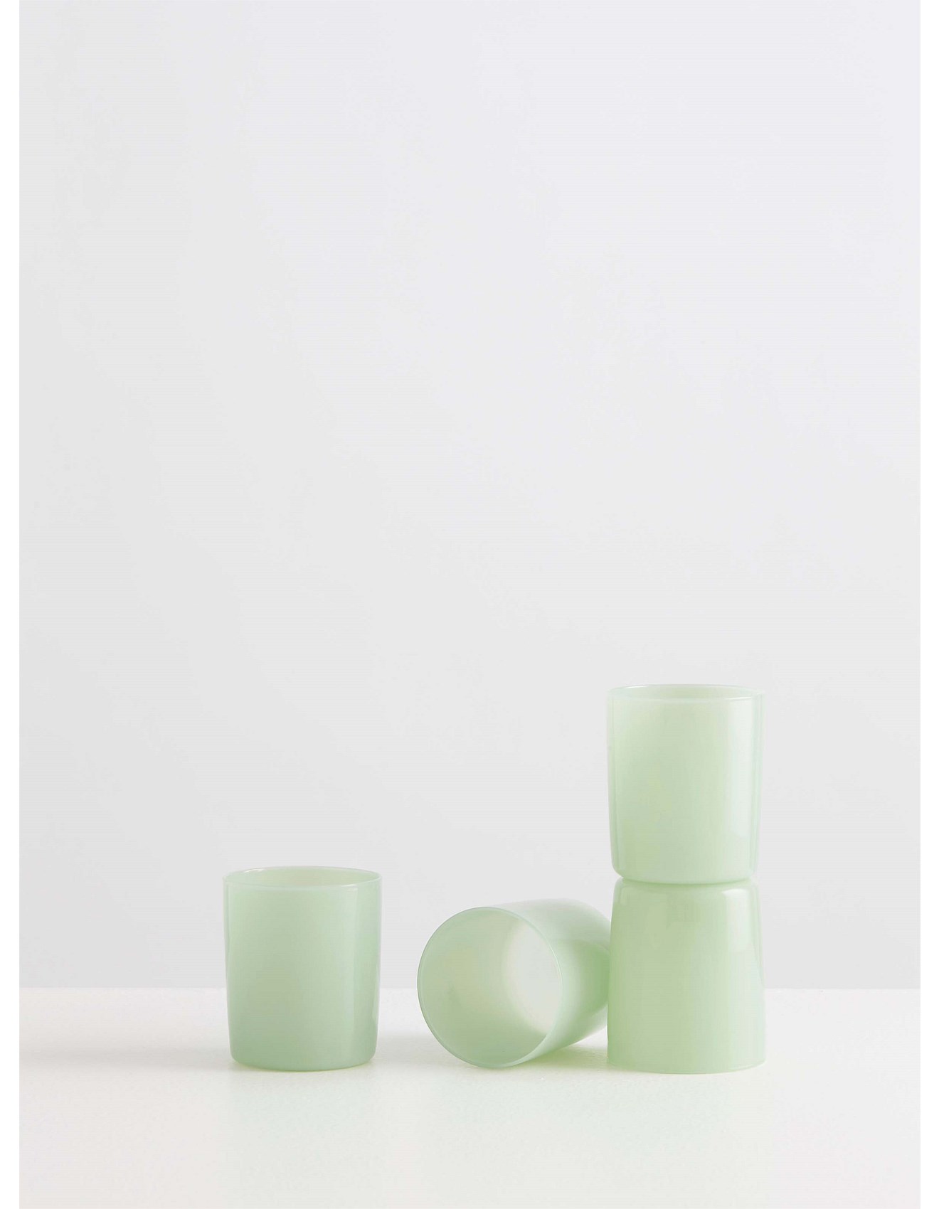 Maison Balzac Large Tumbler Set Of 4 In Opaque Mint David Jones