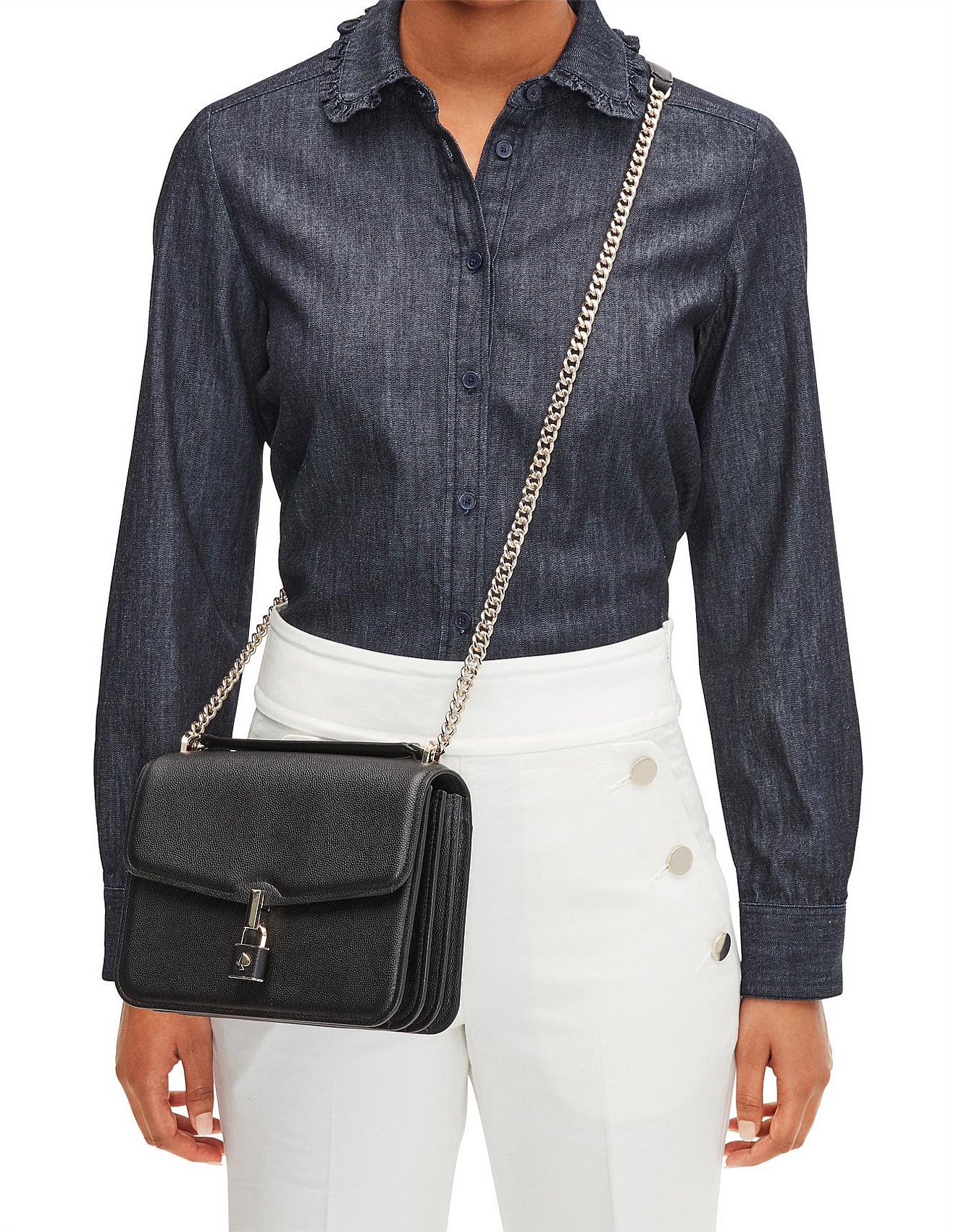 locket large flap shoulder bag