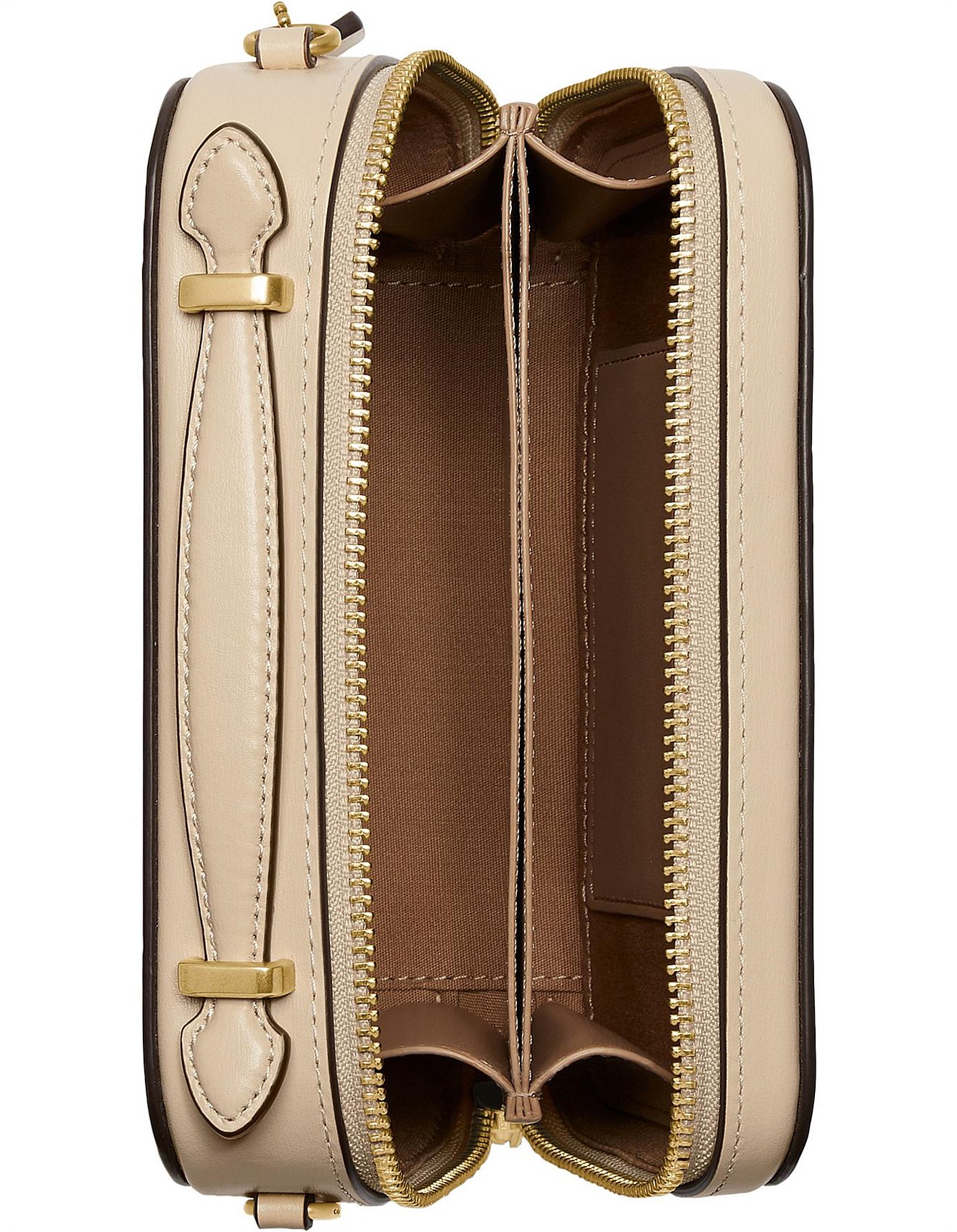 coach alie belt bag in signature jacquard