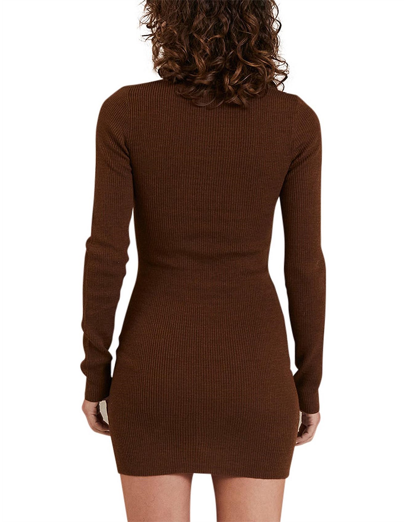 Freya Long Sleeve Knit Polo Dress