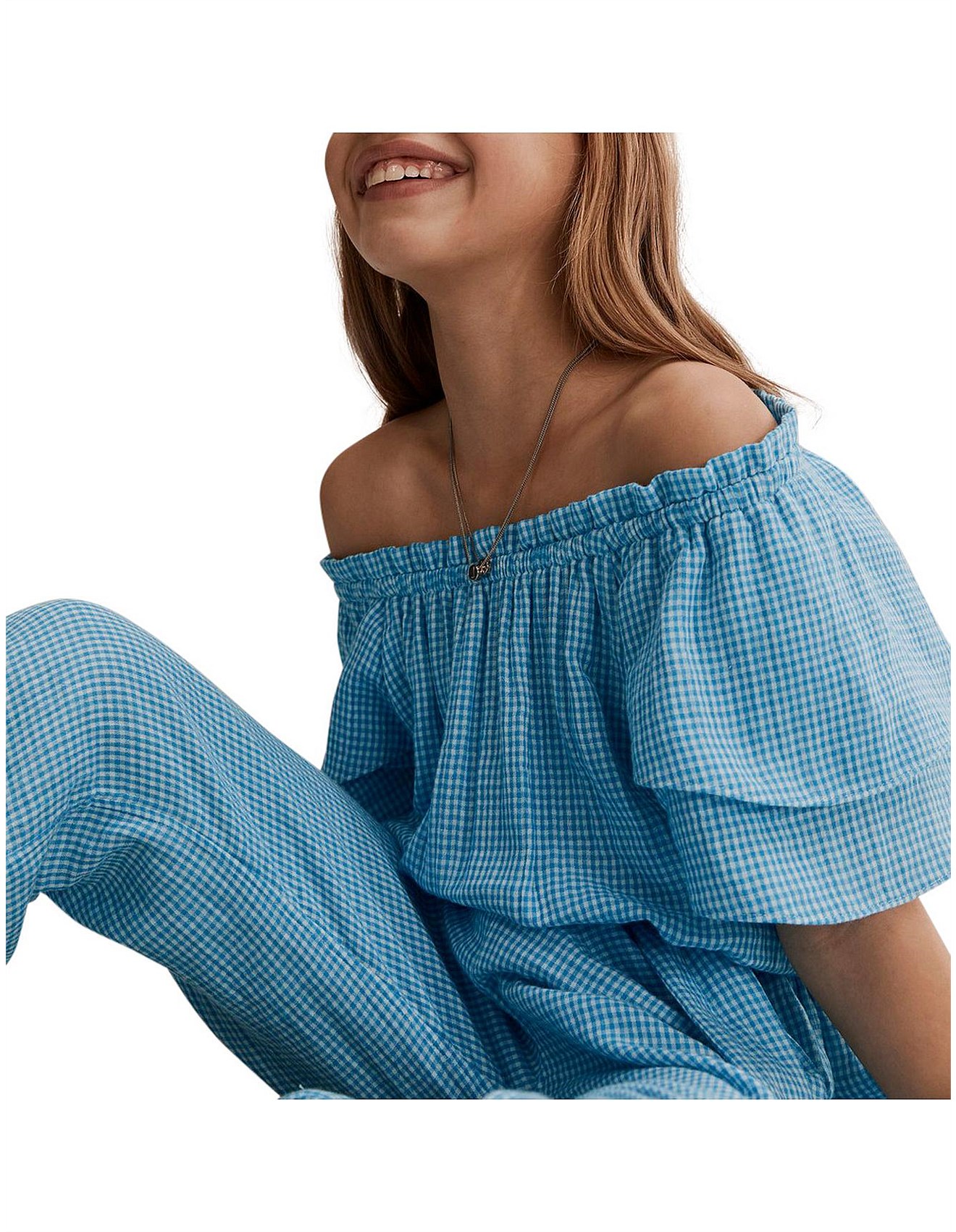 Country Road Mini Gingham Jumpsuit (girls 210) David Jones