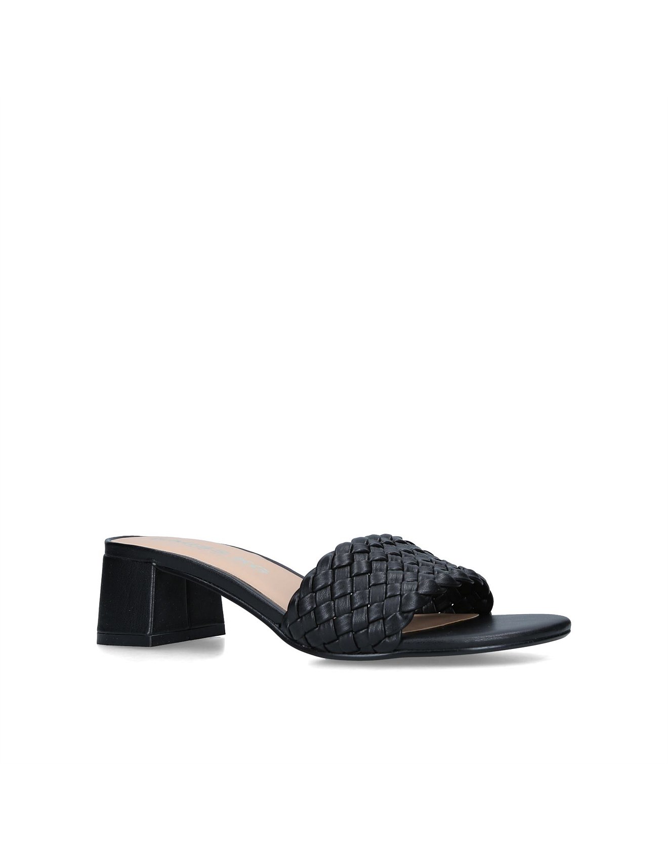 Miss Kg Prue Wide Fit Black Synthetic Dress Sandals David Jones