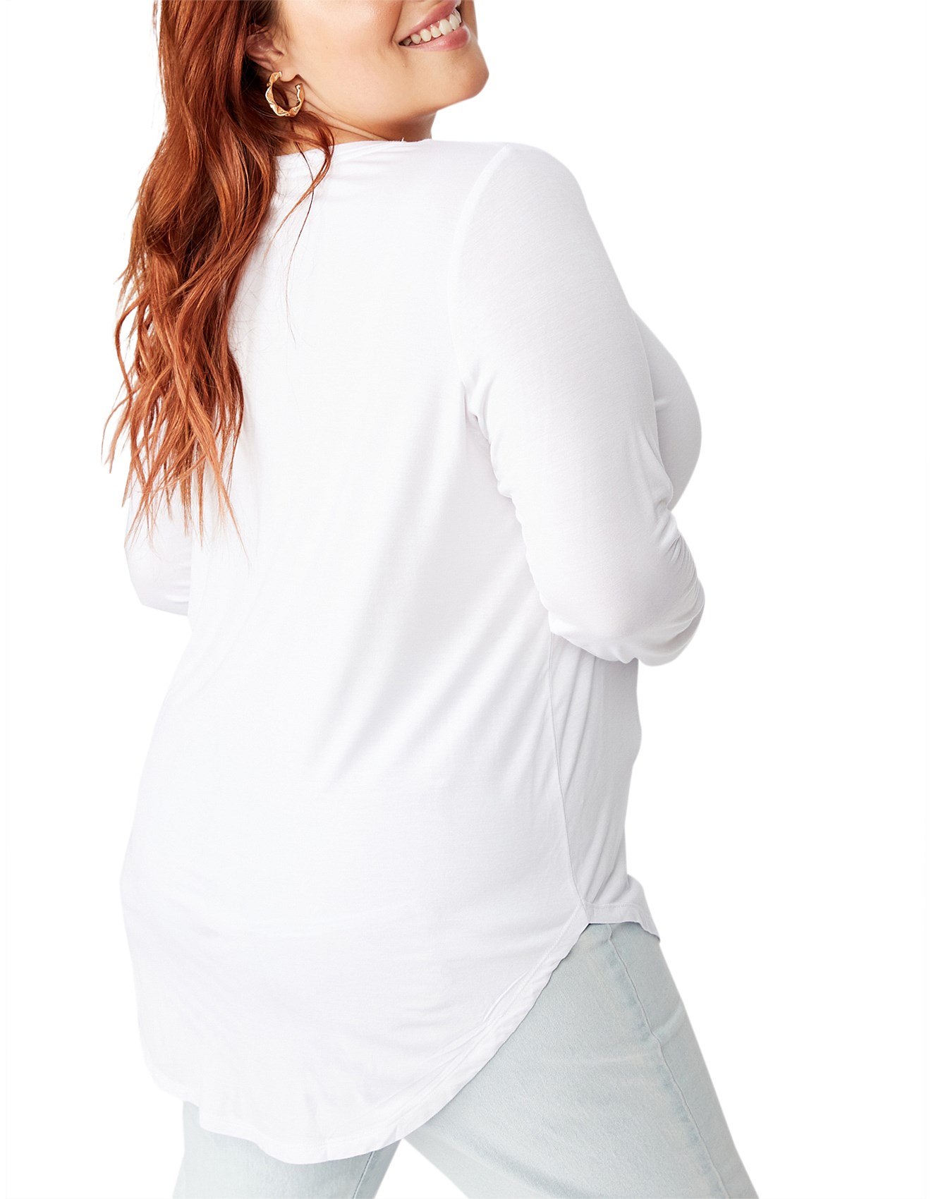 Cotton On Curve Curve Karly Long Sleeve Top David Jones