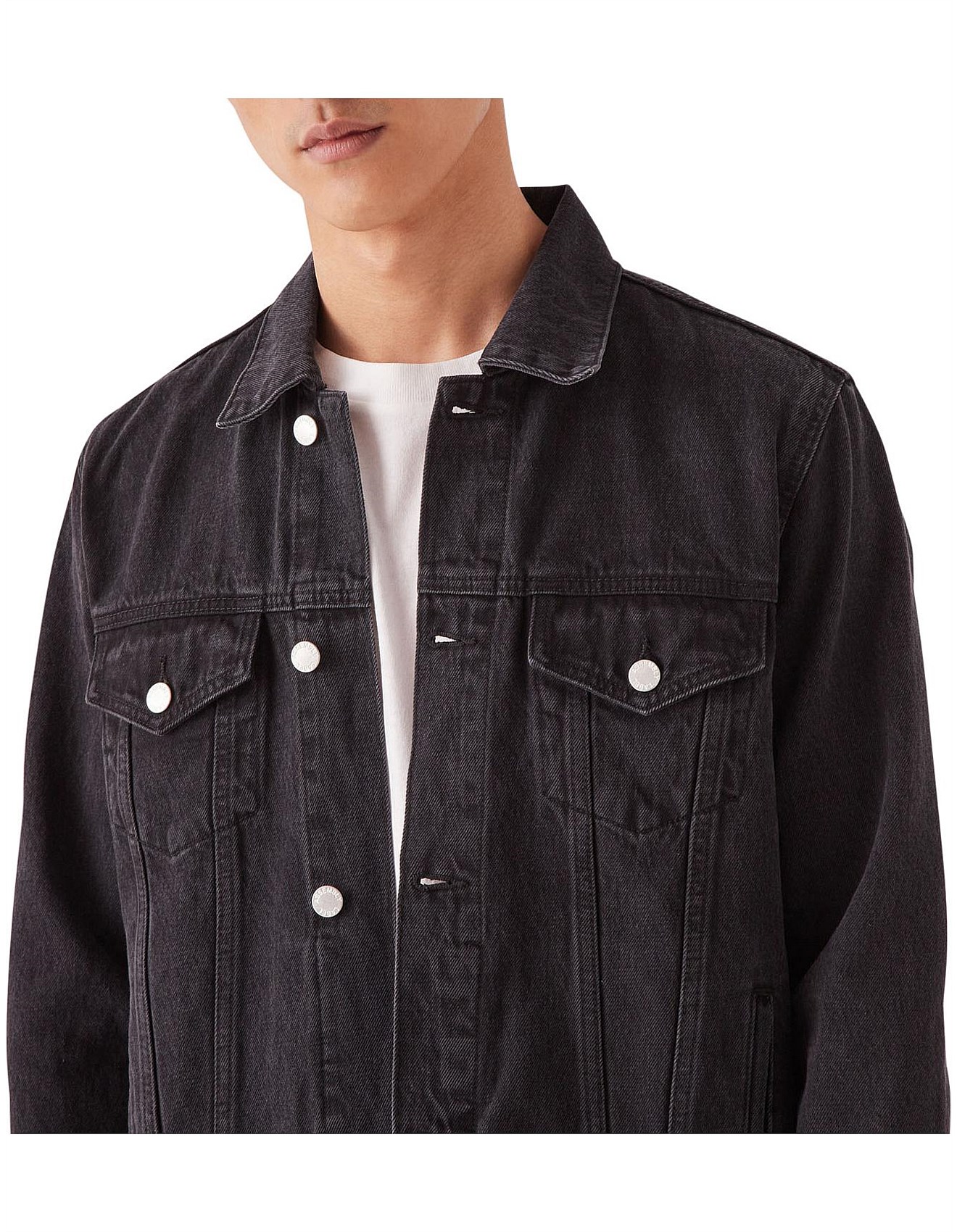 assembly label black denim jacket