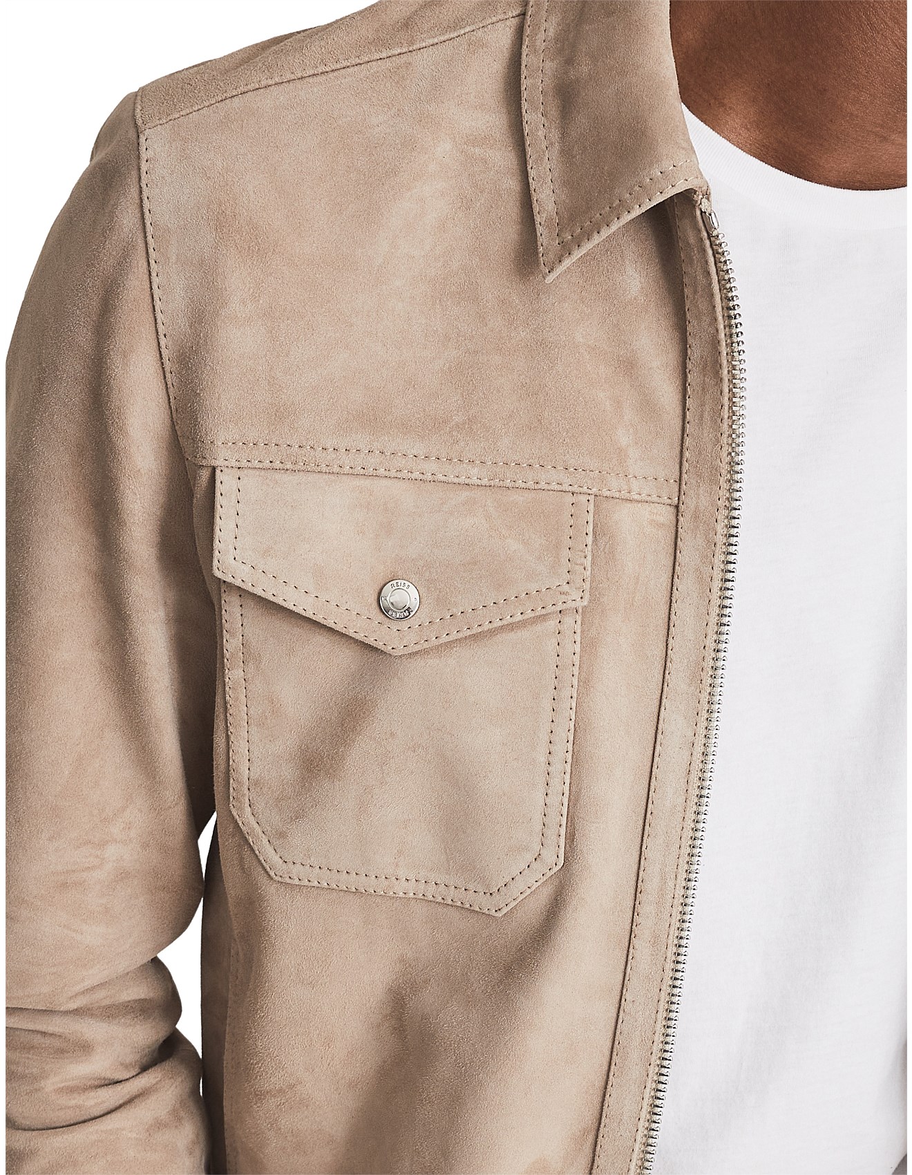 Suede Jacket Reiss Khaki Jacket Buy Reiss Tan Kiara Suede Suede