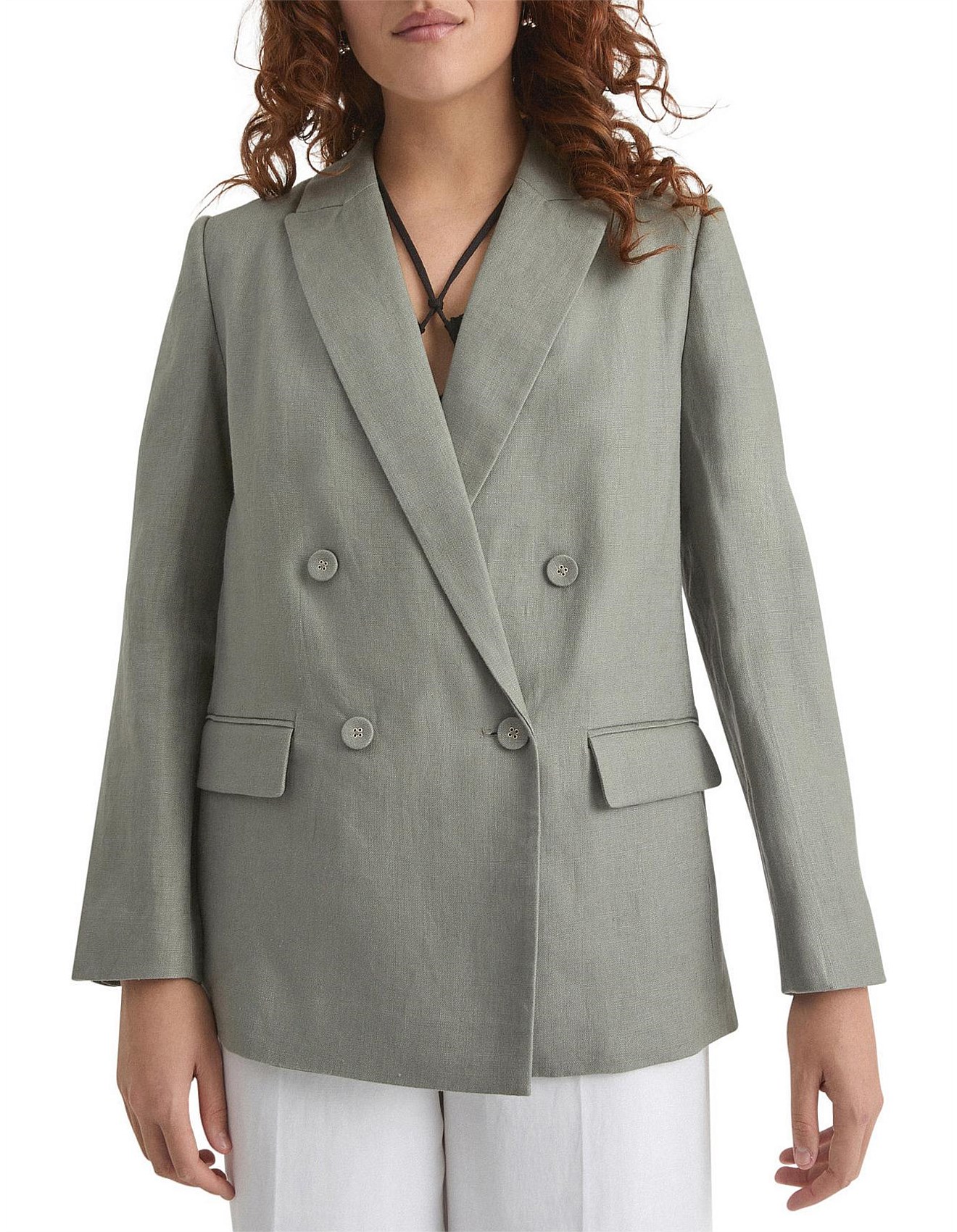 witchery linen blazer