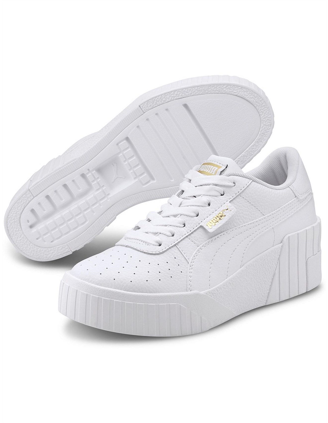 puma cali white platform