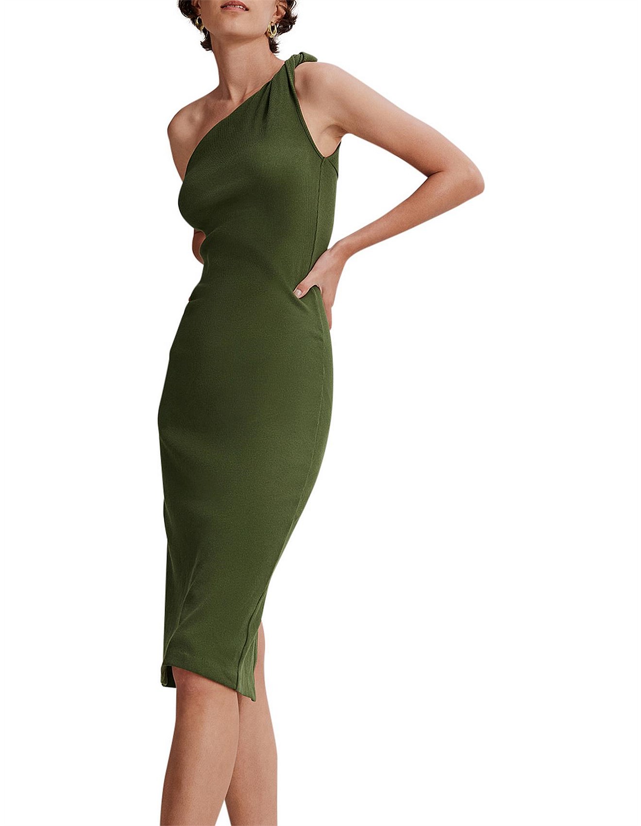 Country Road Twist One Shoulder Dress | David Jones