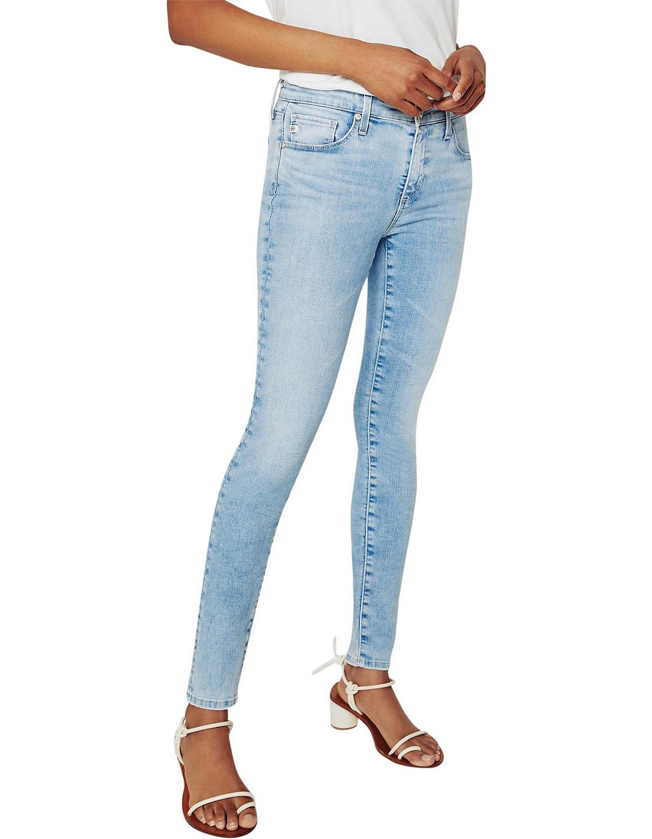 Ag Adriano Goldschmied High Rise Legging Antics Blue Ankle Jean David