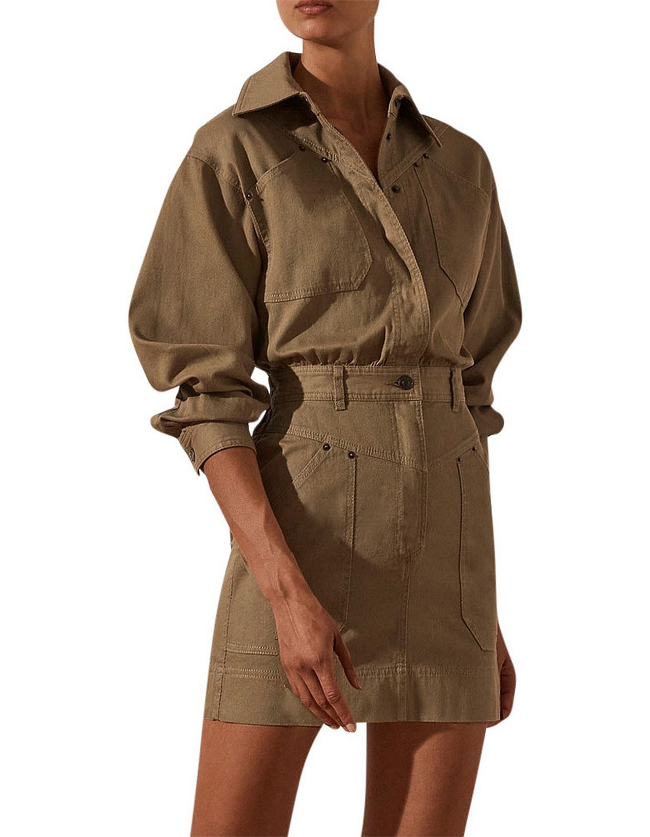 utility mini dress