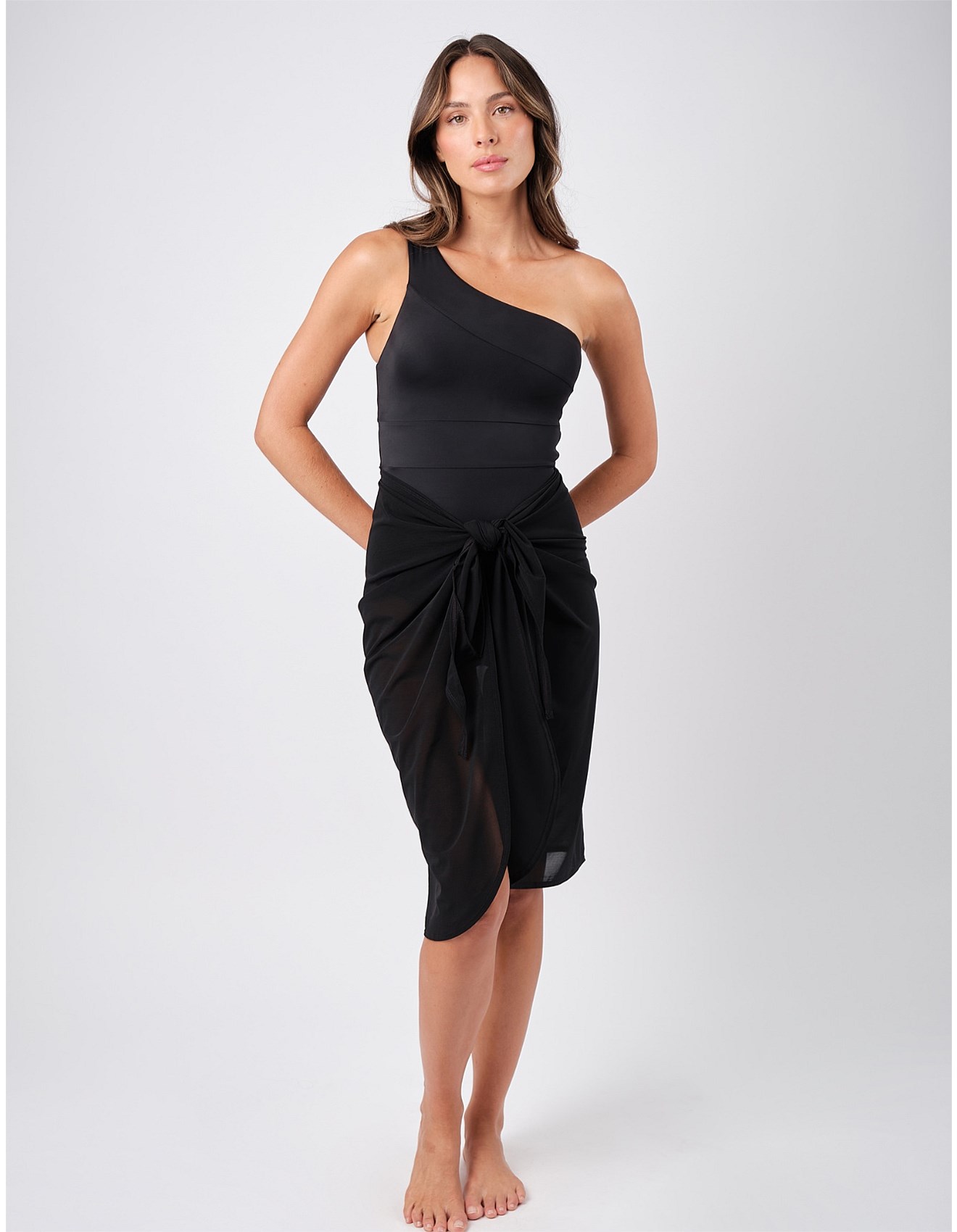 Une Piece Classic One Shoulder One Piece Swimsuit David Jones