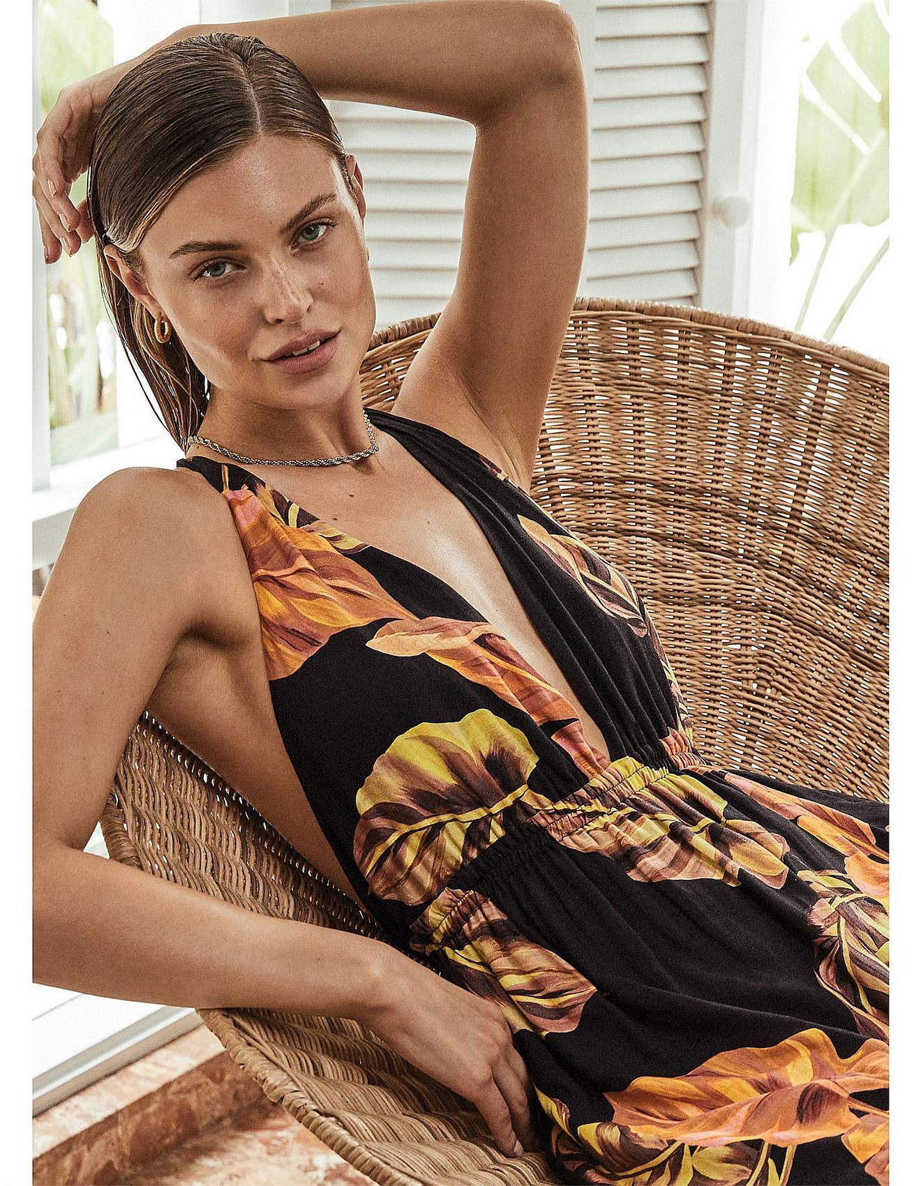 Jets Palmas Plunge Maxi Dress David Jones