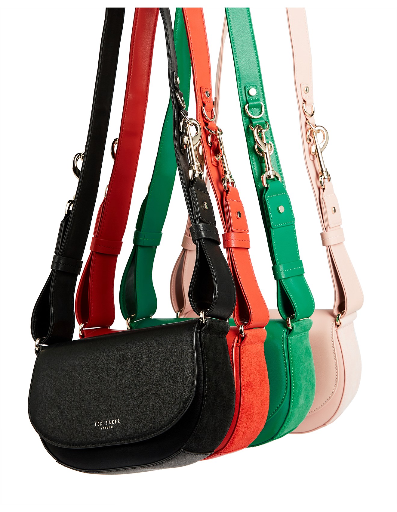 Ted Baker Mini Equenia Red Leather Equestrian Crossbody Bag David Jones