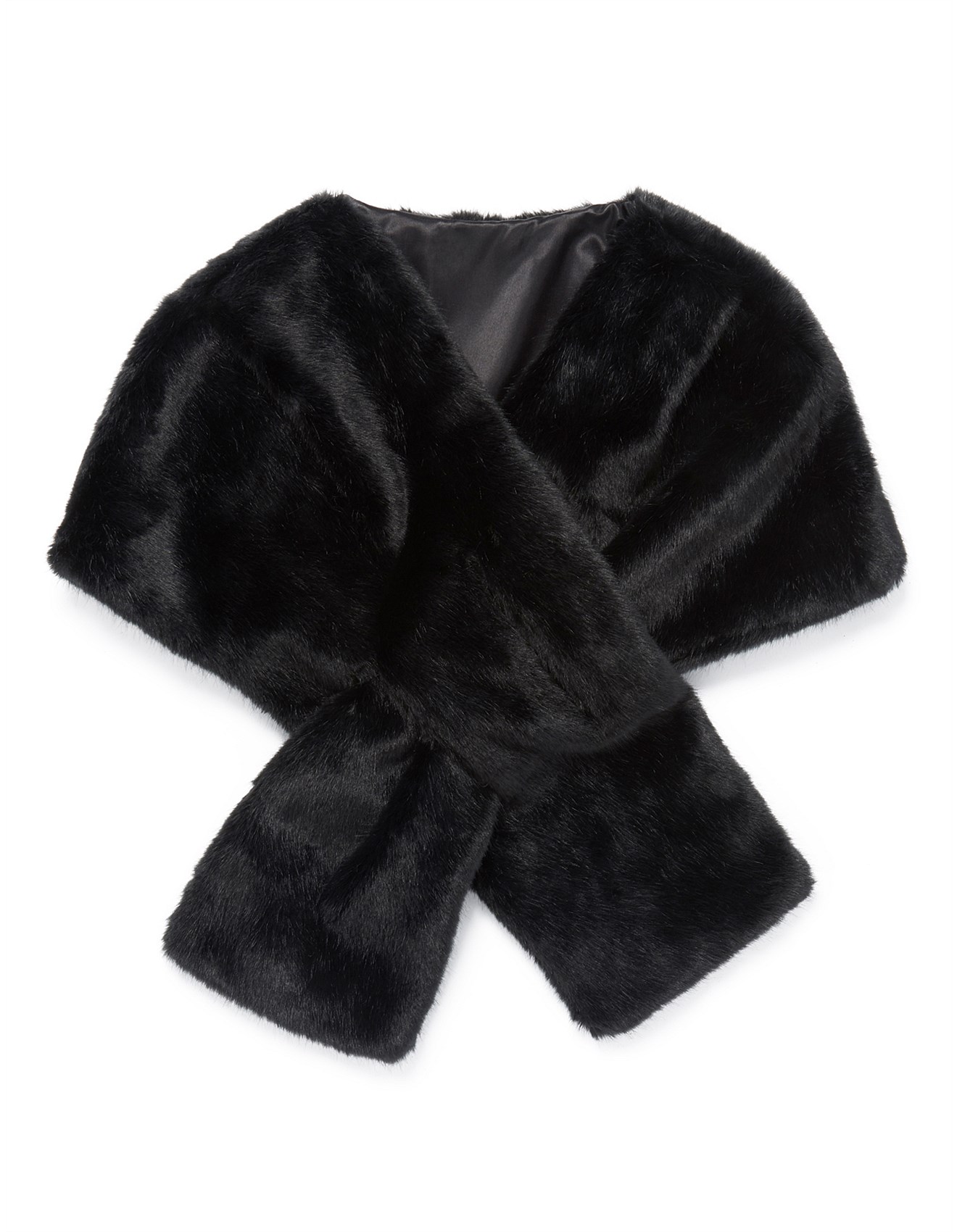 faux fur cape shawl