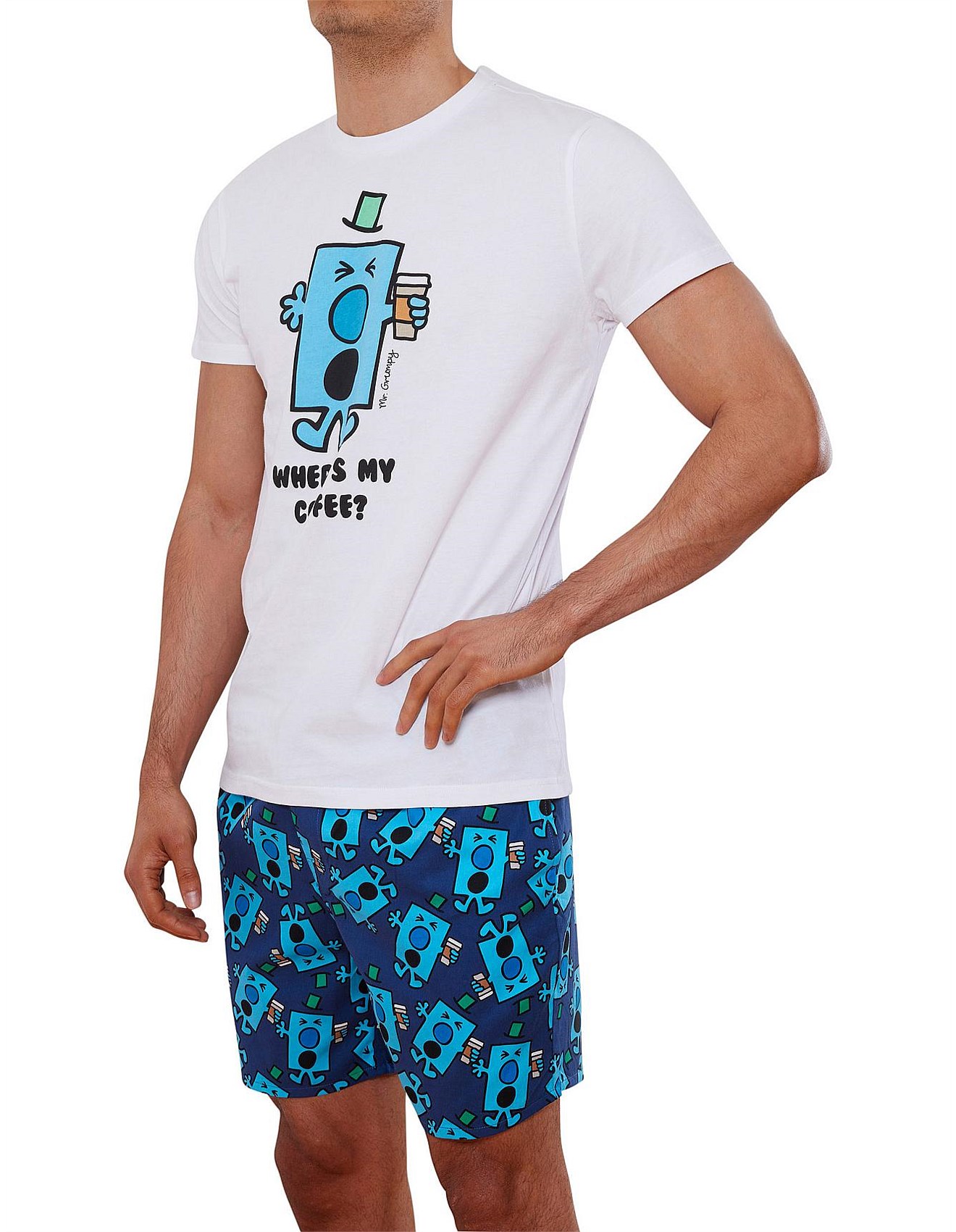Mitch Dowd Mr Grumpy Pj Set Men's Sleepwear David Jones