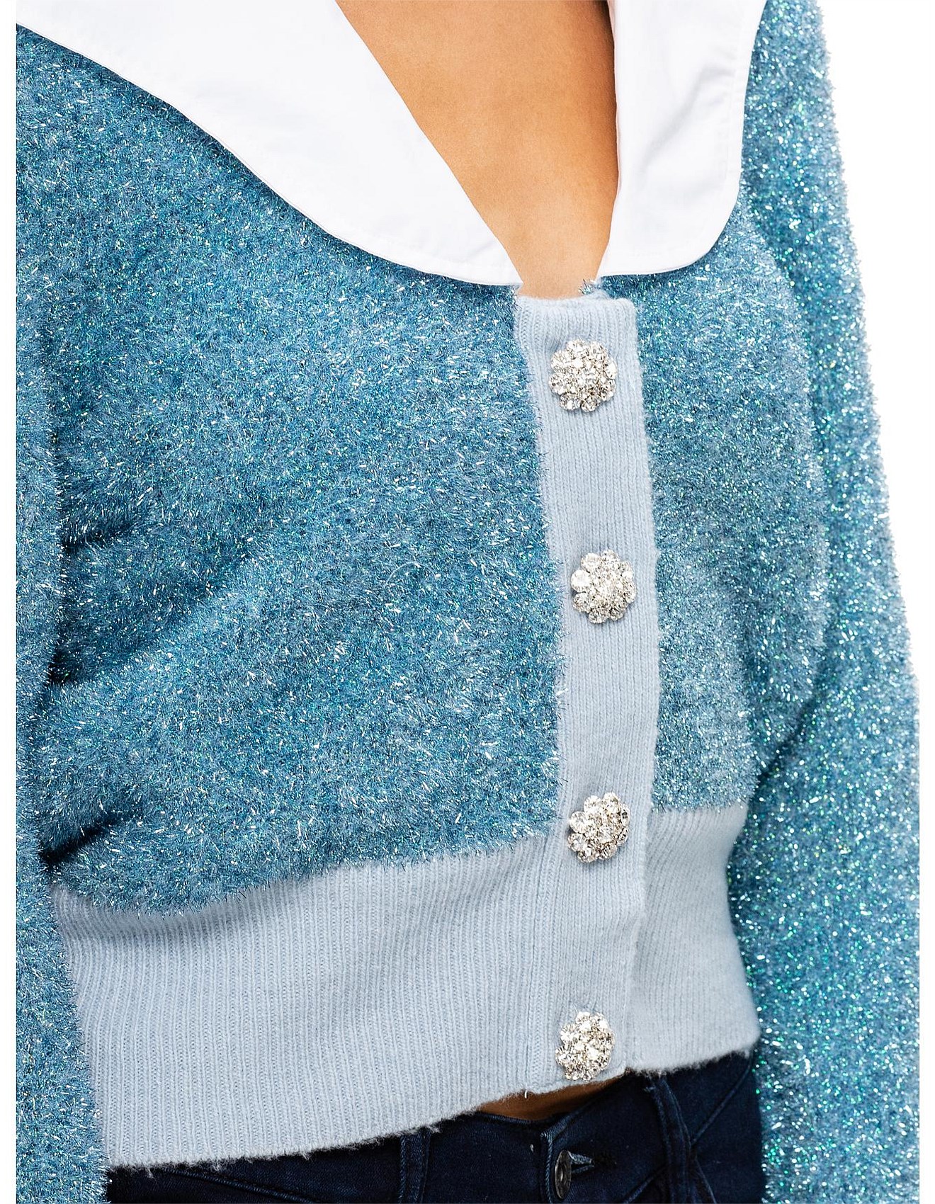 GANNI(ガニー) SPARKLE KNIT BLA CARDIGAN S