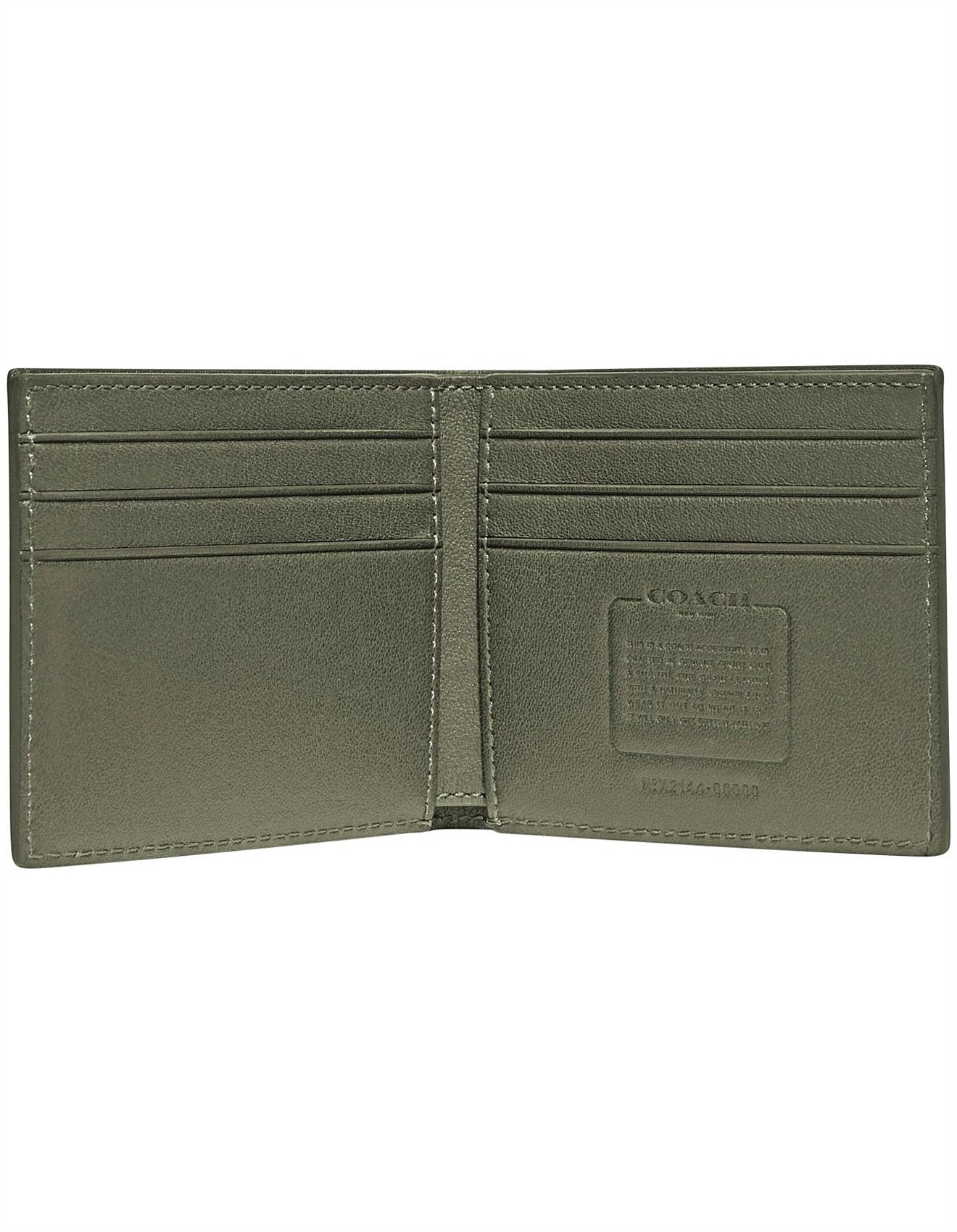Billfold Wallet Olive Green Coach Wallet Men's COACH Wallets And